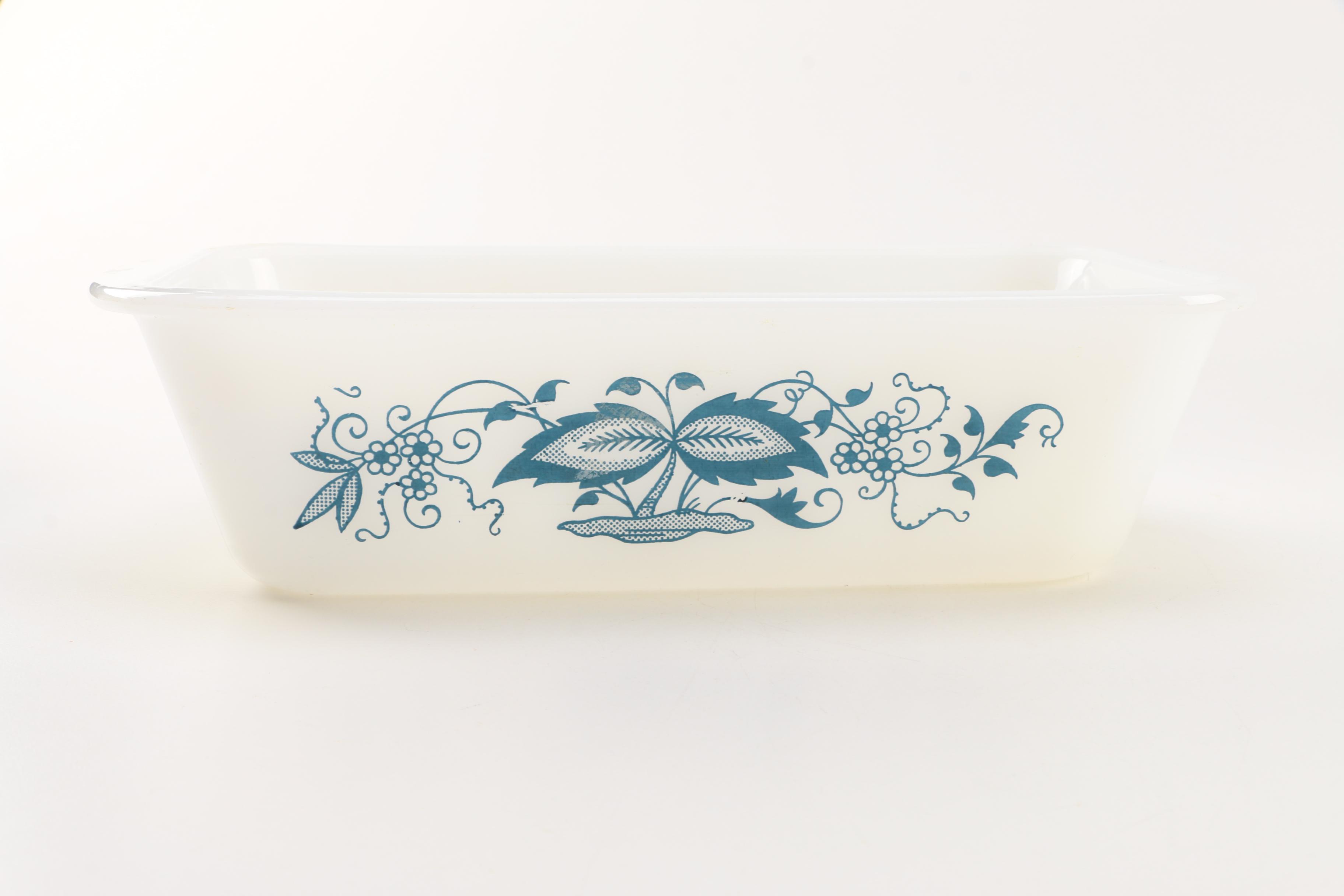 Villeroy & Boch Metal Colander and Milk Glass Refrigerator Dishes