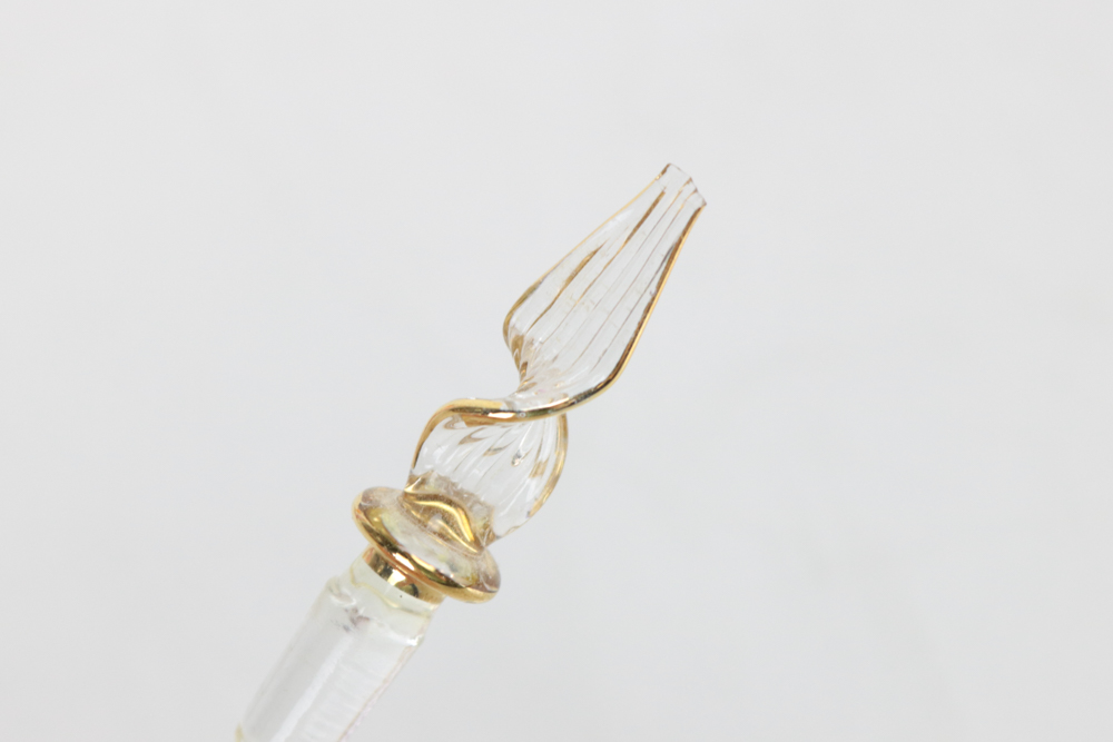 Eleven Colored Glass Perfume Bottles