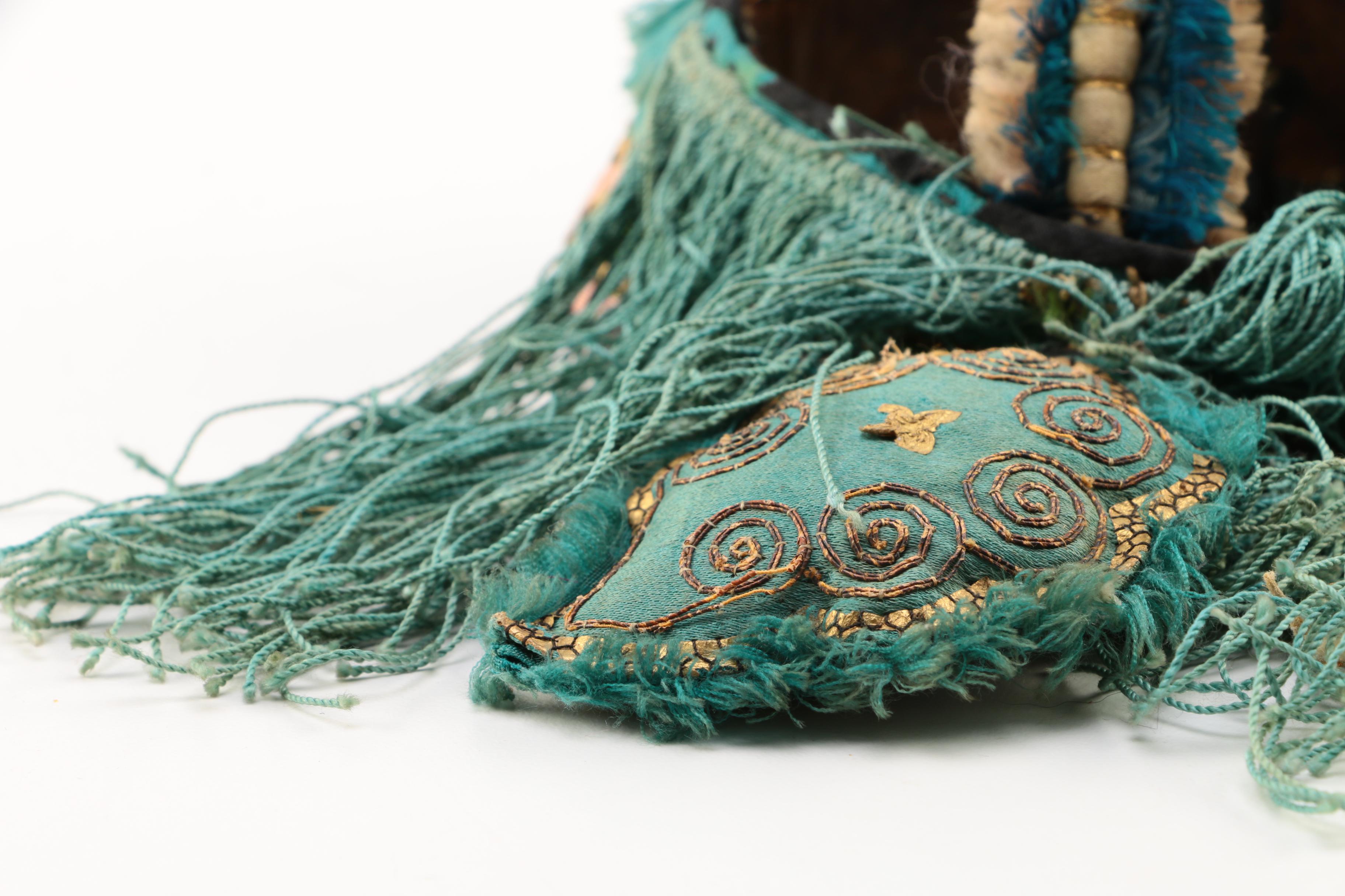 Children's Vintage Chinese Double Faced Hats with Stands