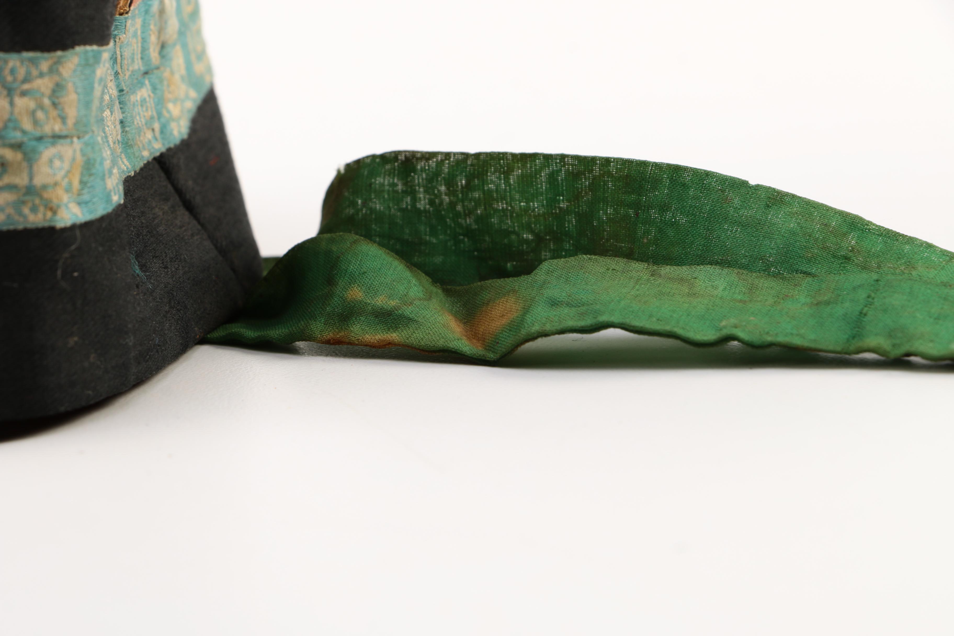 Children's Vintage Chinese Double Faced Hats with Stands