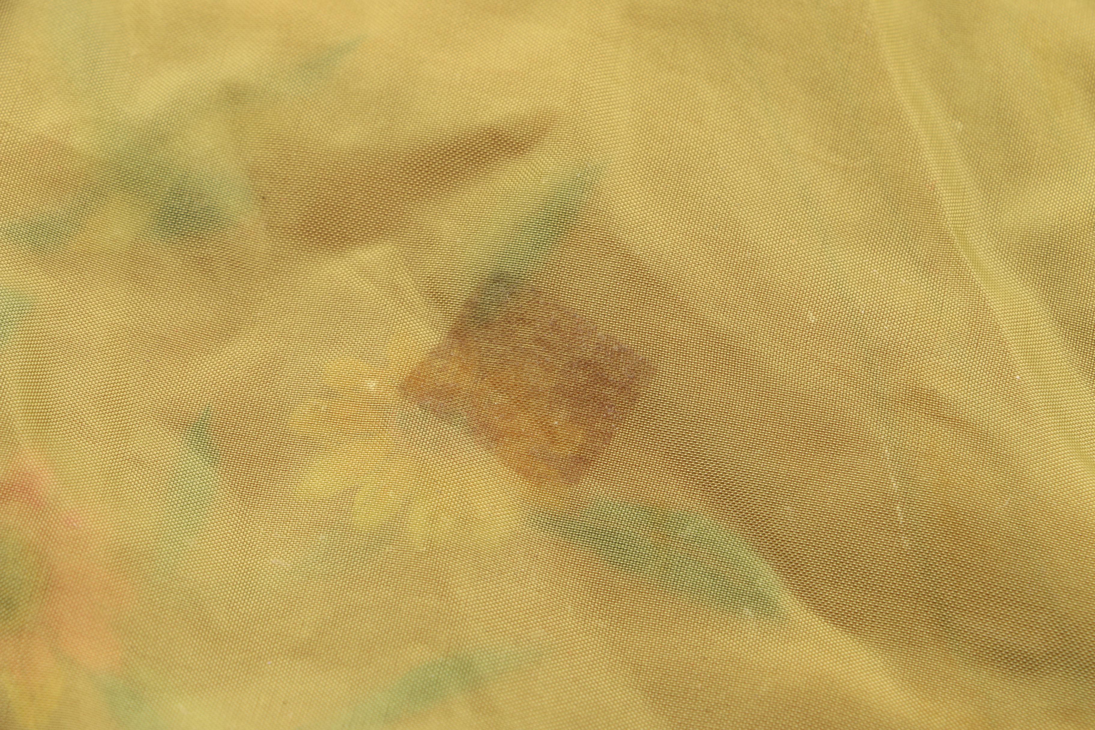 Chinese Embroidered Silk Table Accent Linen