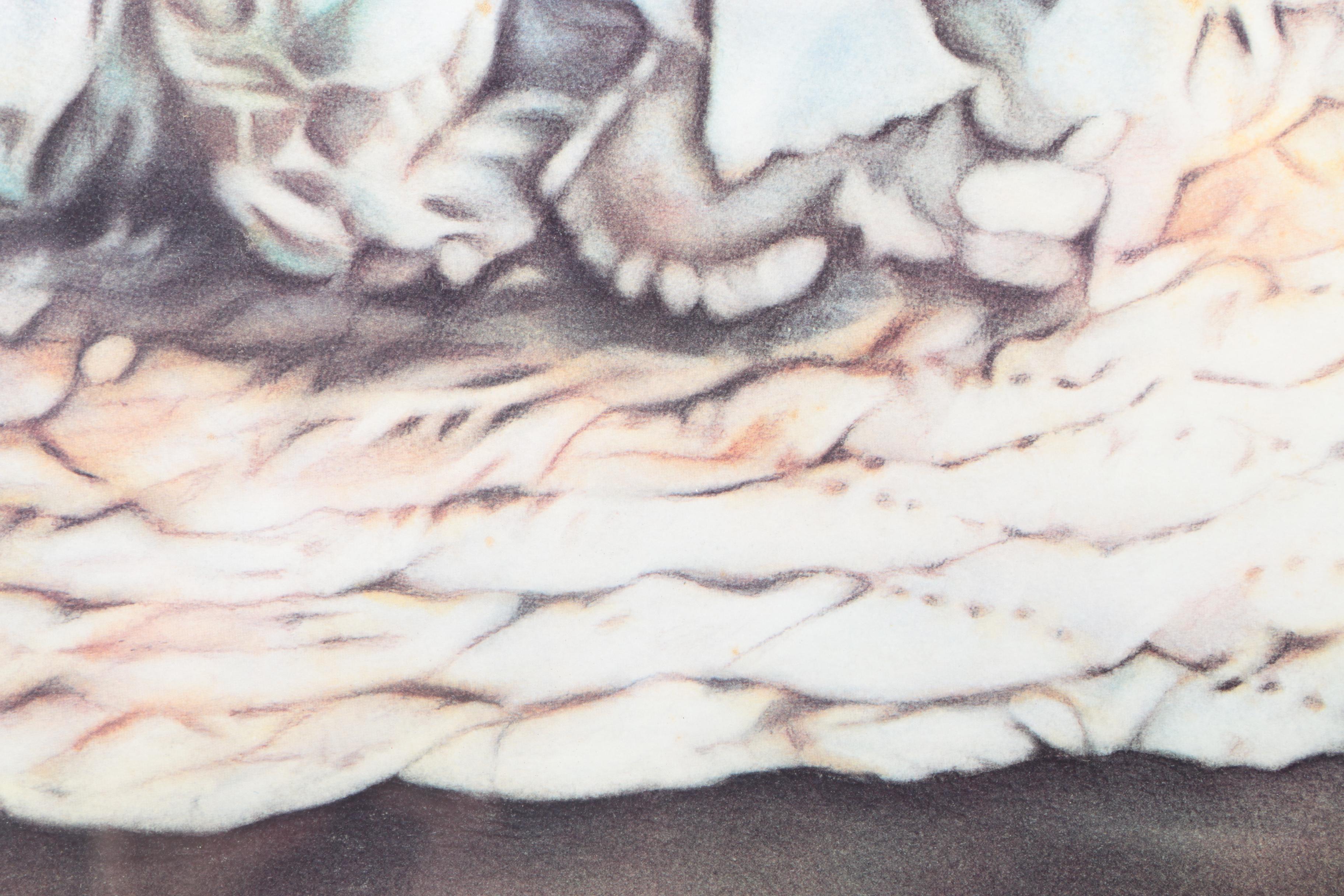 C. L. Cunningham Retired Offset Lithograph on Paper "Sorrow Robbing Sorrow"