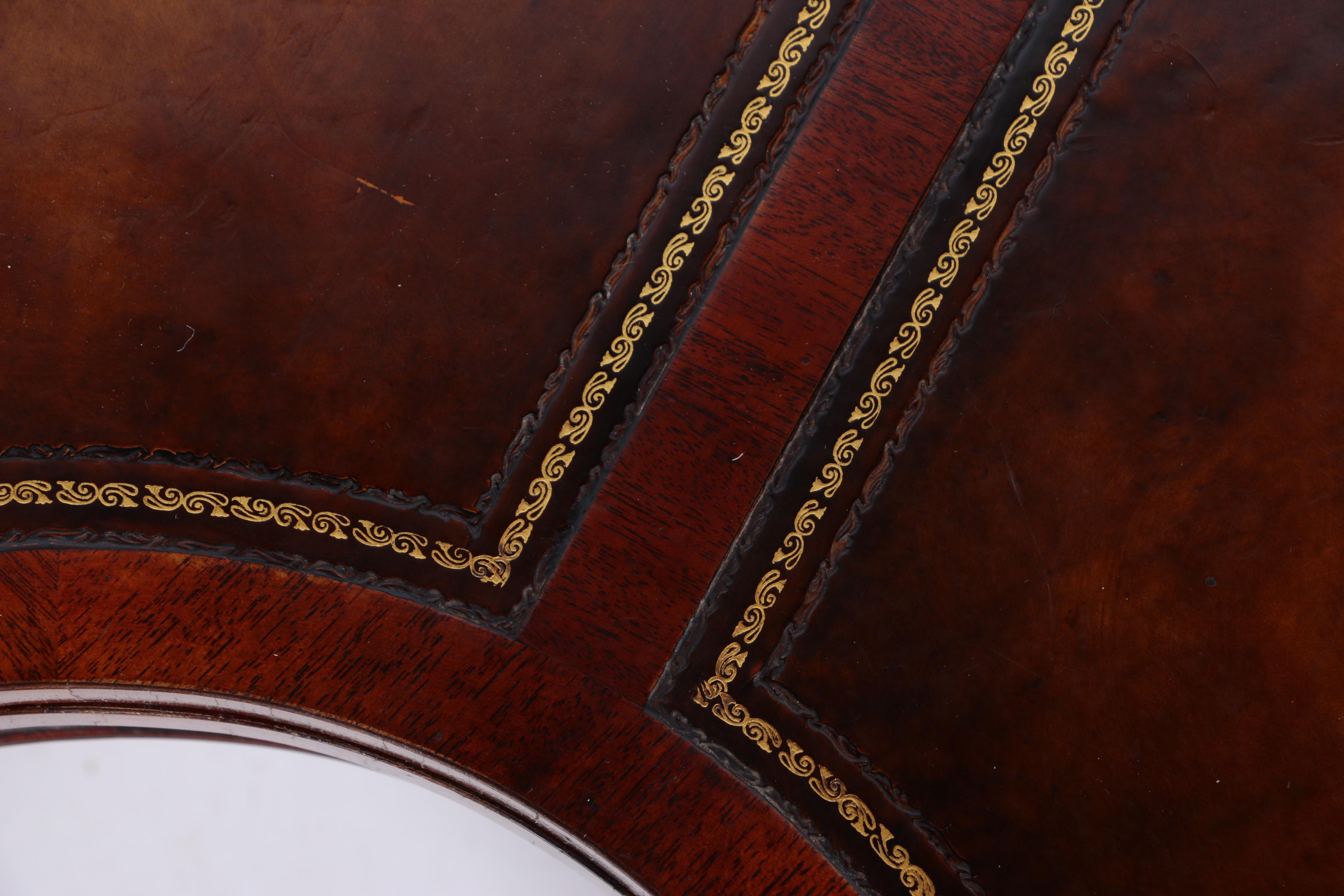 Vintage Demilune Mahogany Convertible Coffee Table by Weiman Heirloom