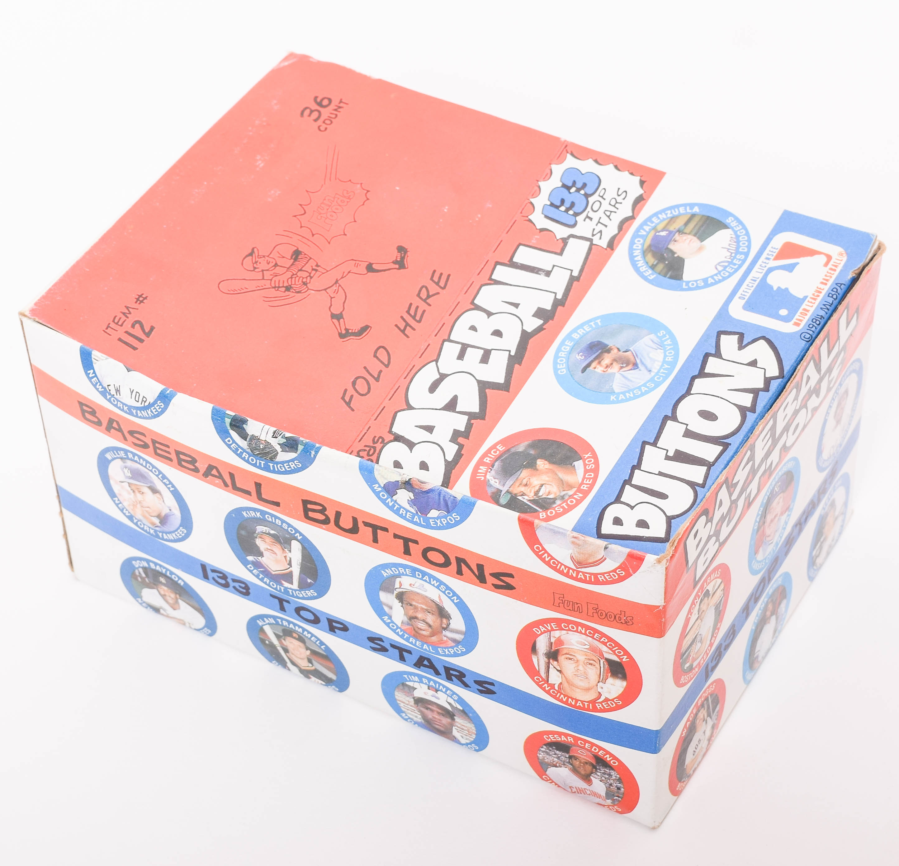 1984 Baseball Buttons & Donruss CD Trading Card