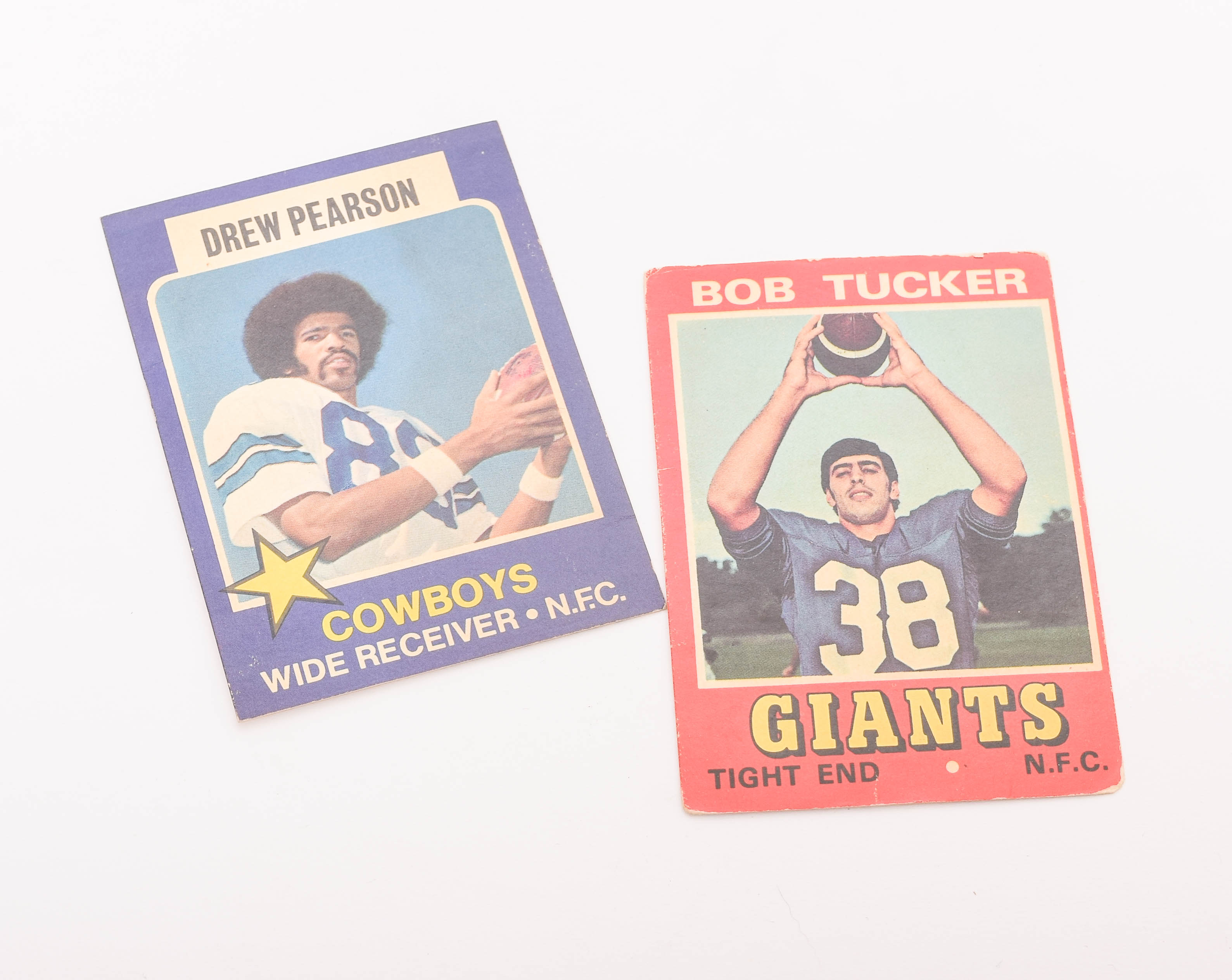 Collection of 1970s Topps Football Trading Cards
