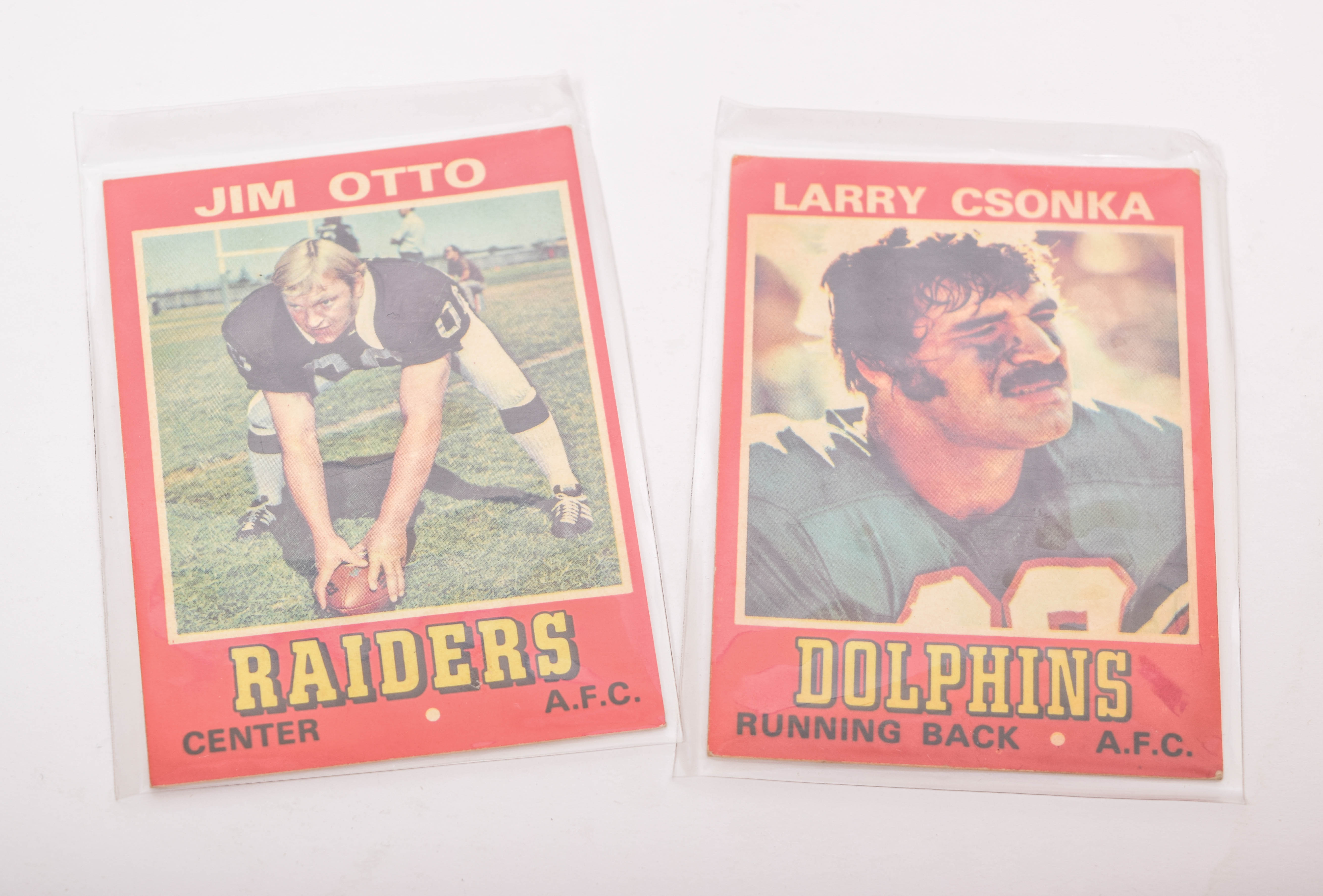 Collection of 1970s Topps Football Trading Cards