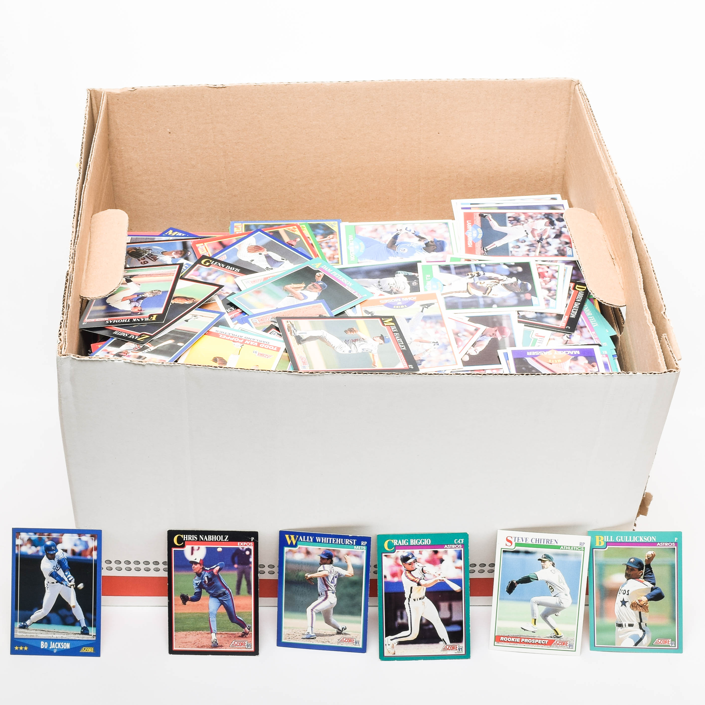 Collection of 1980s & 1990s Score Baseball Trading Cards