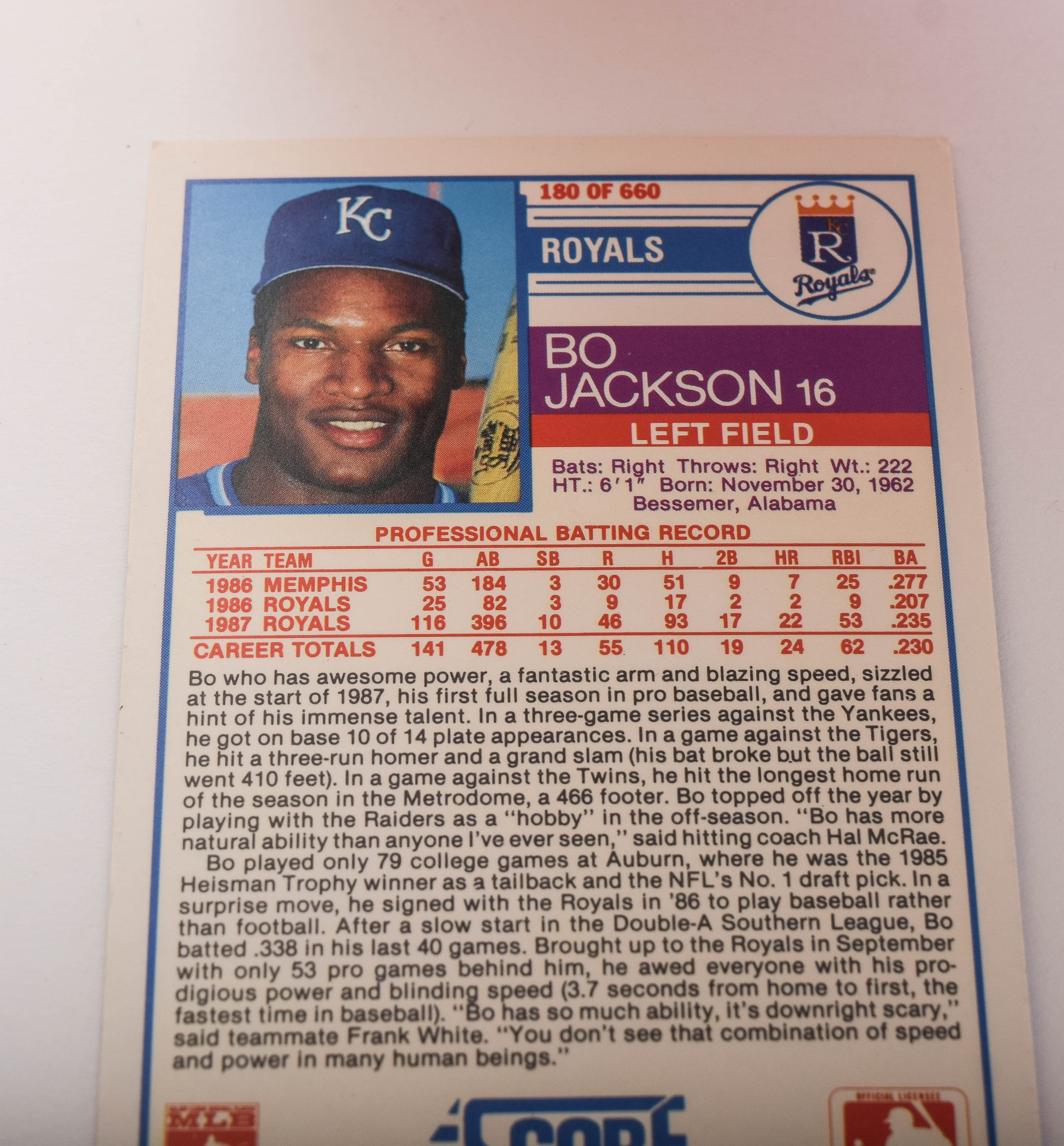 Collection of 1980s & 1990s Score Baseball Trading Cards