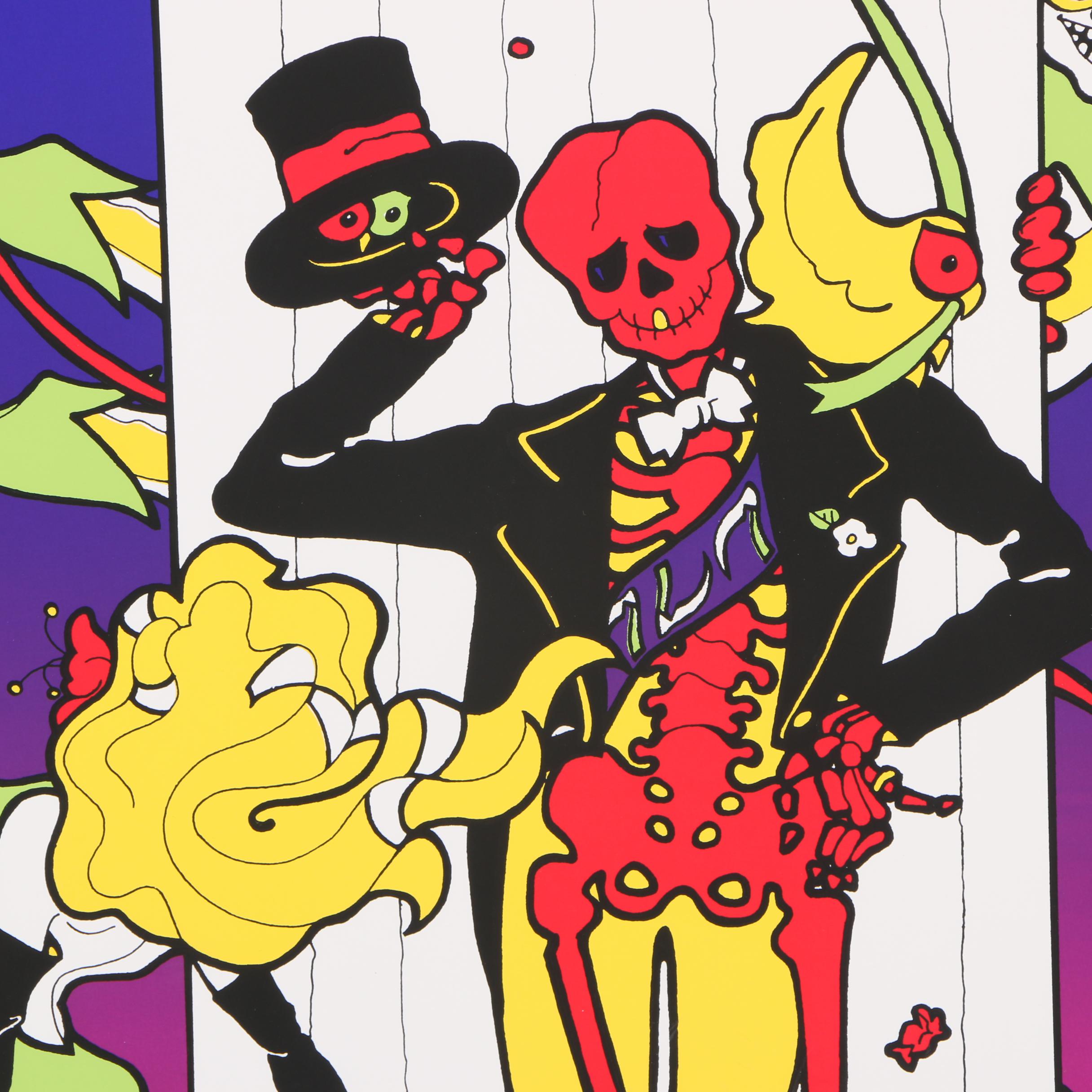 C.L. Cunningham Signed Serigraph on Paper "The Original Mardi Gras Mobile"