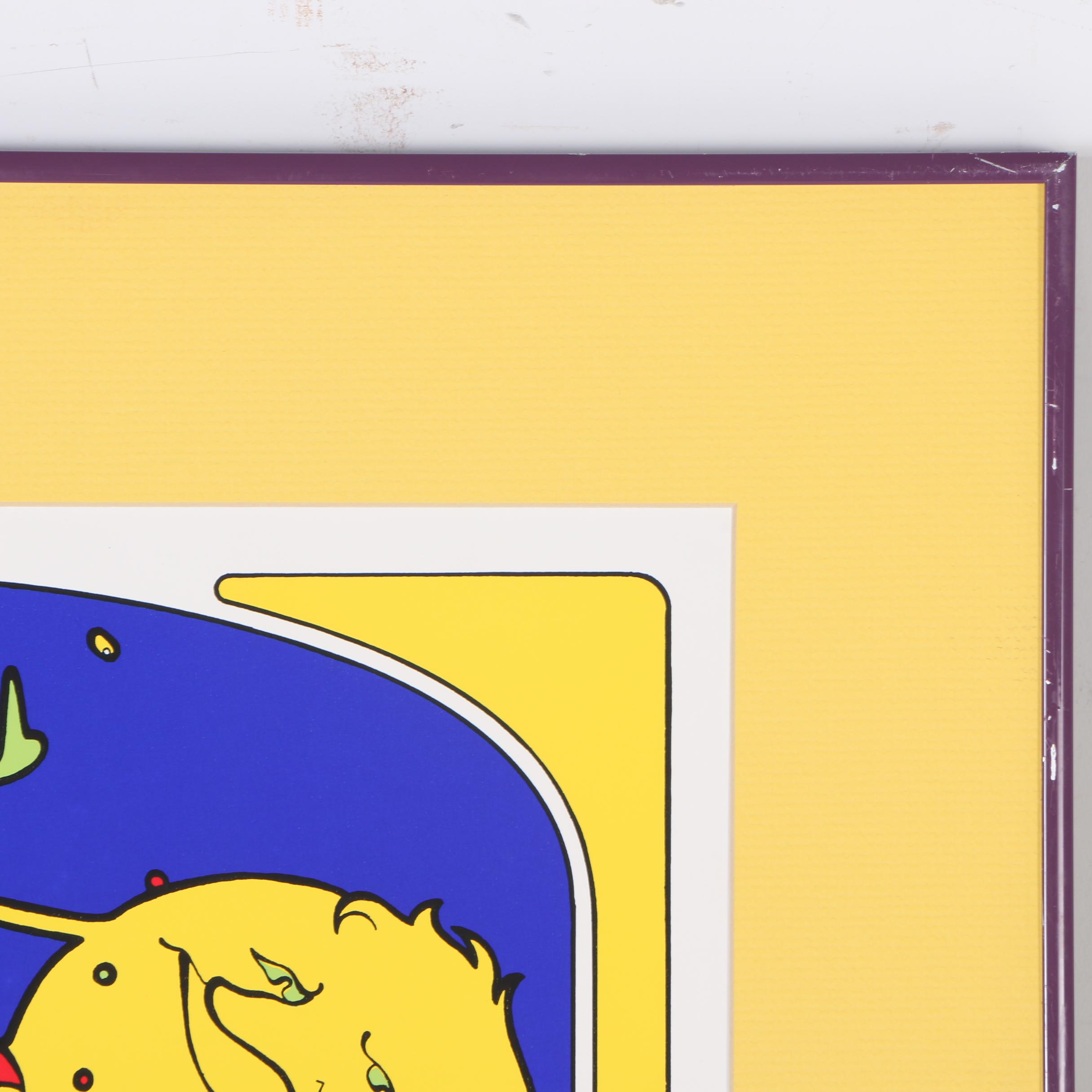 C.L. Cunningham Signed Serigraph on Paper "The Original Mardi Gras Mobile"