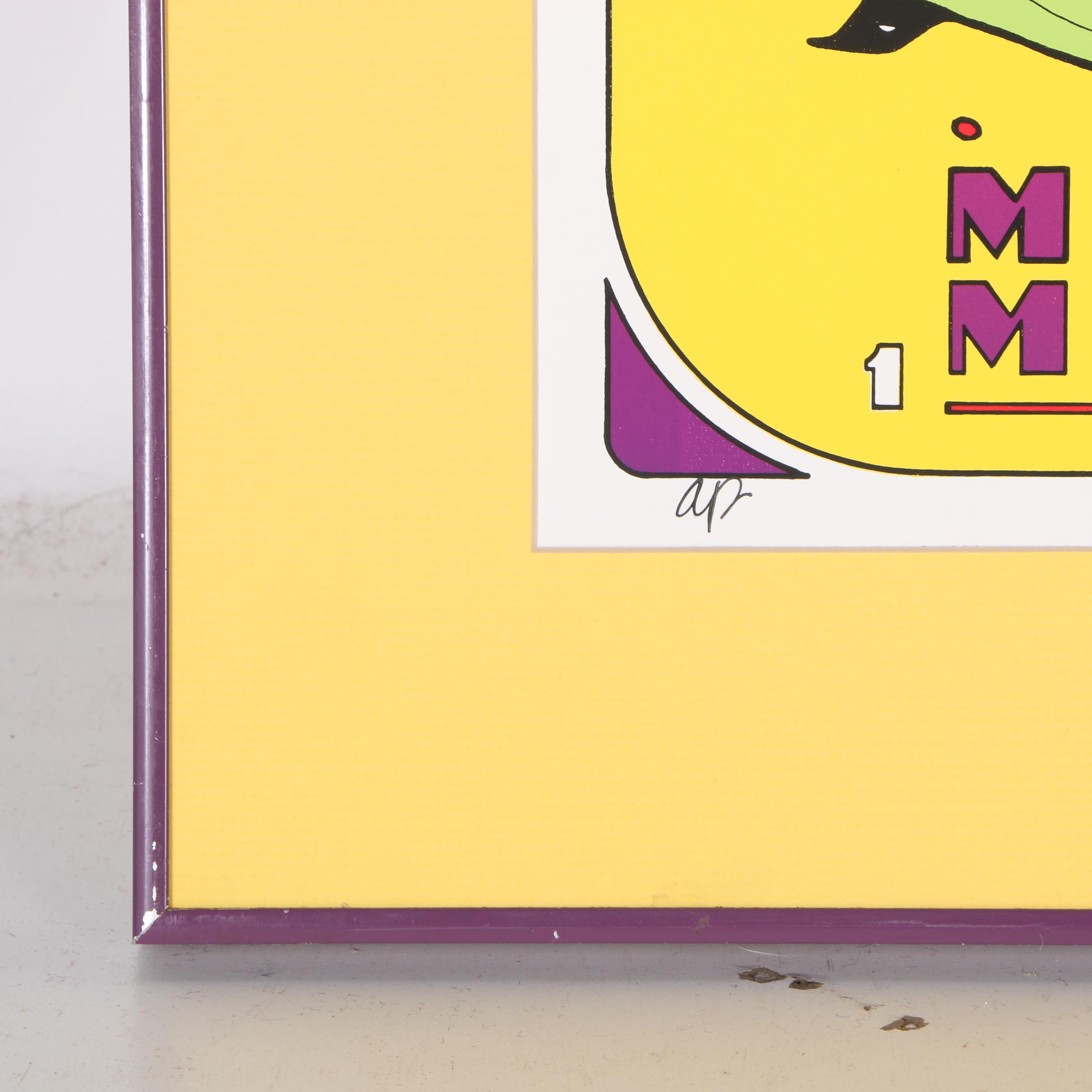 C.L. Cunningham Signed Serigraph on Paper "The Original Mardi Gras Mobile"