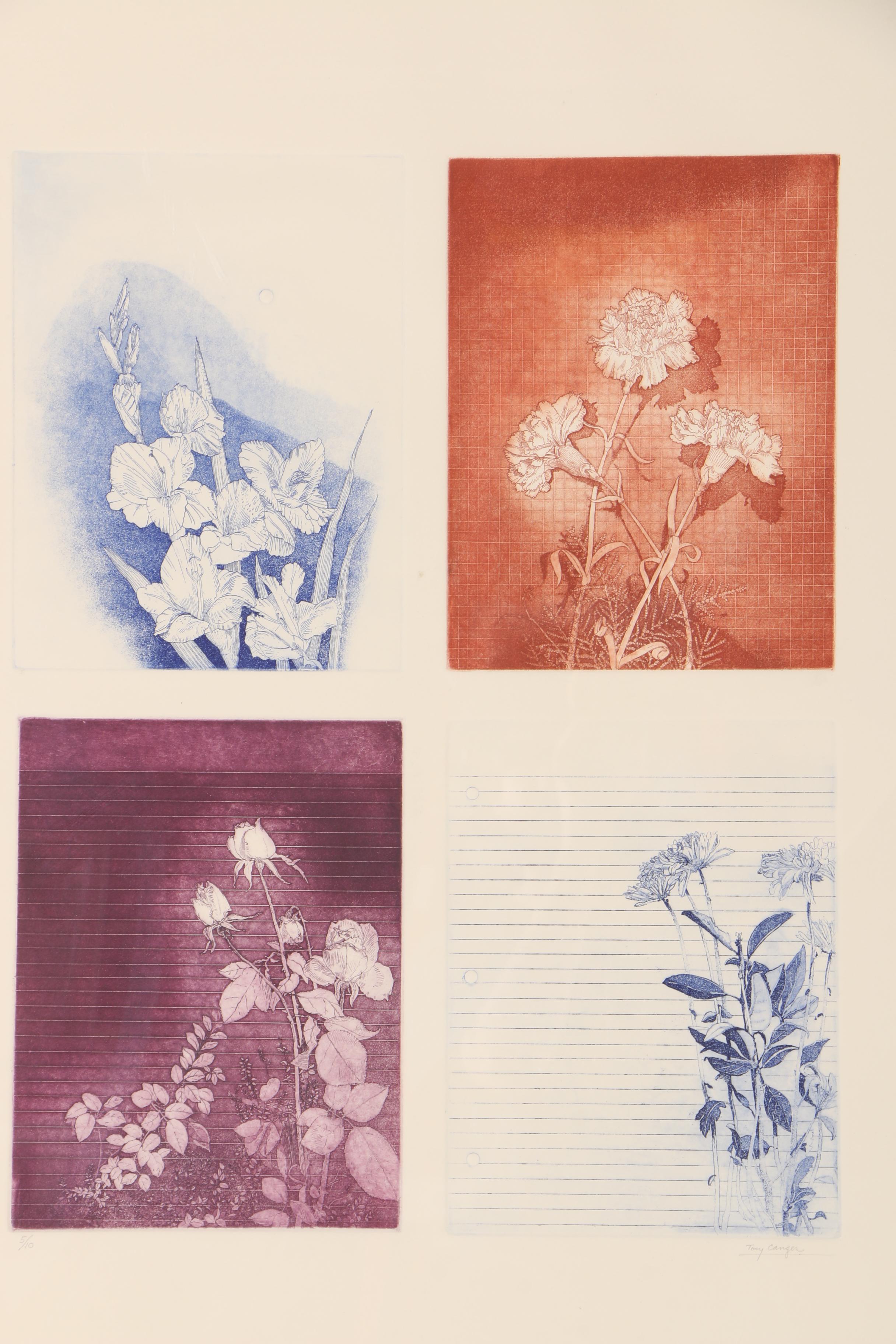 Tony Canger Limited Edition Etchings with Aquatint