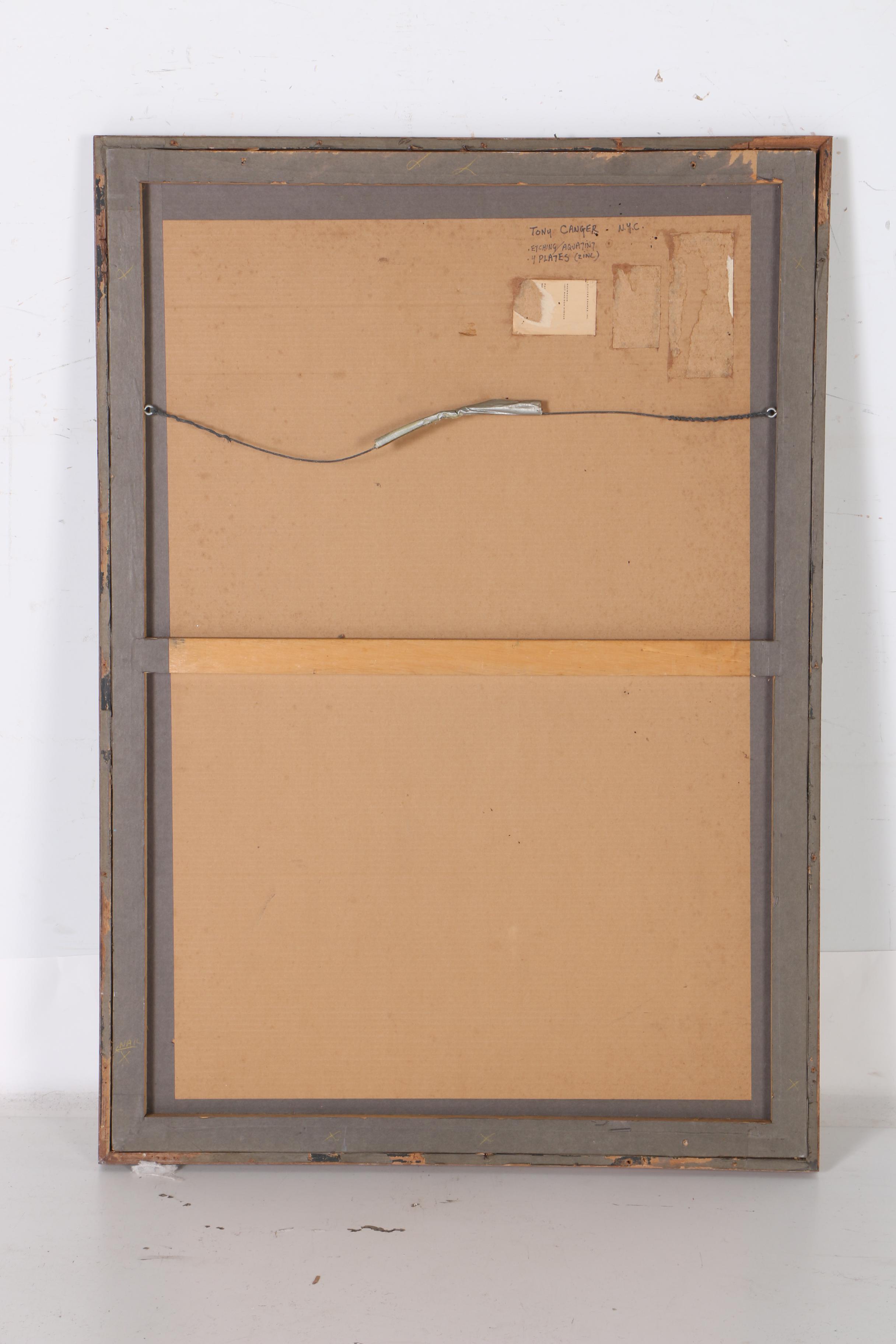 Tony Canger Limited Edition Etchings with Aquatint