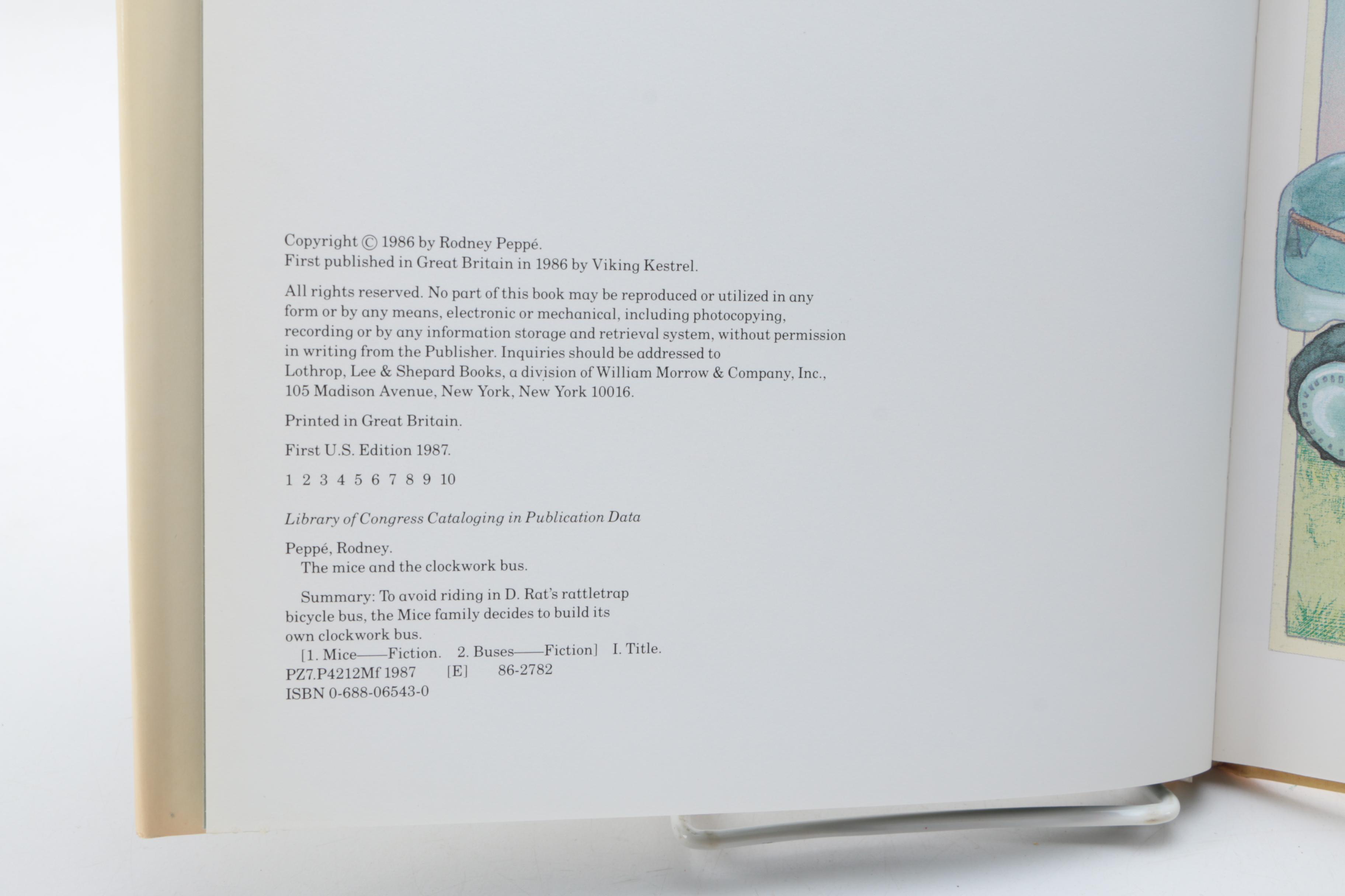 Pair of First American Edition Rodney Peppé Books