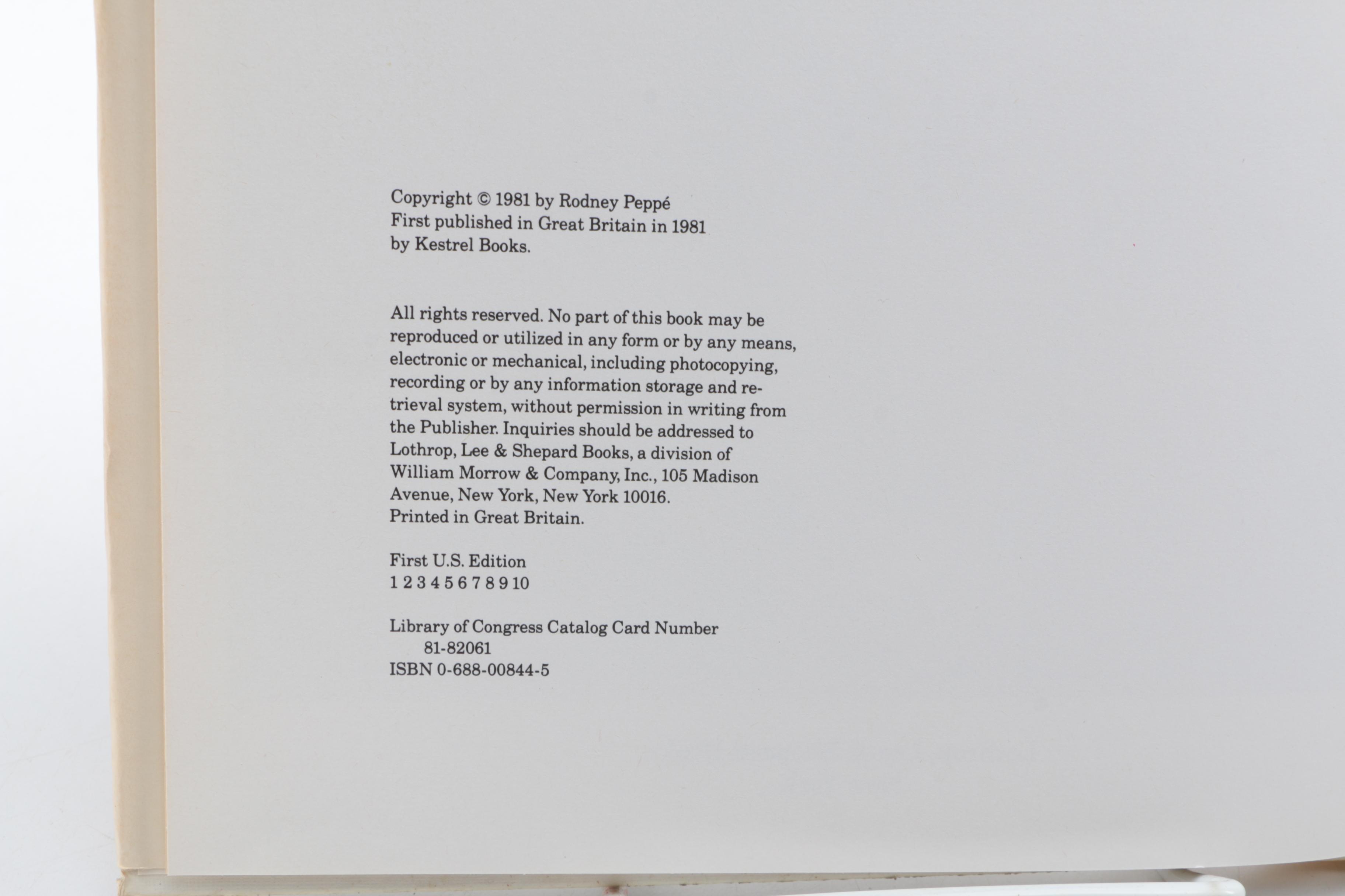 Pair of First American Edition Rodney Peppé Books