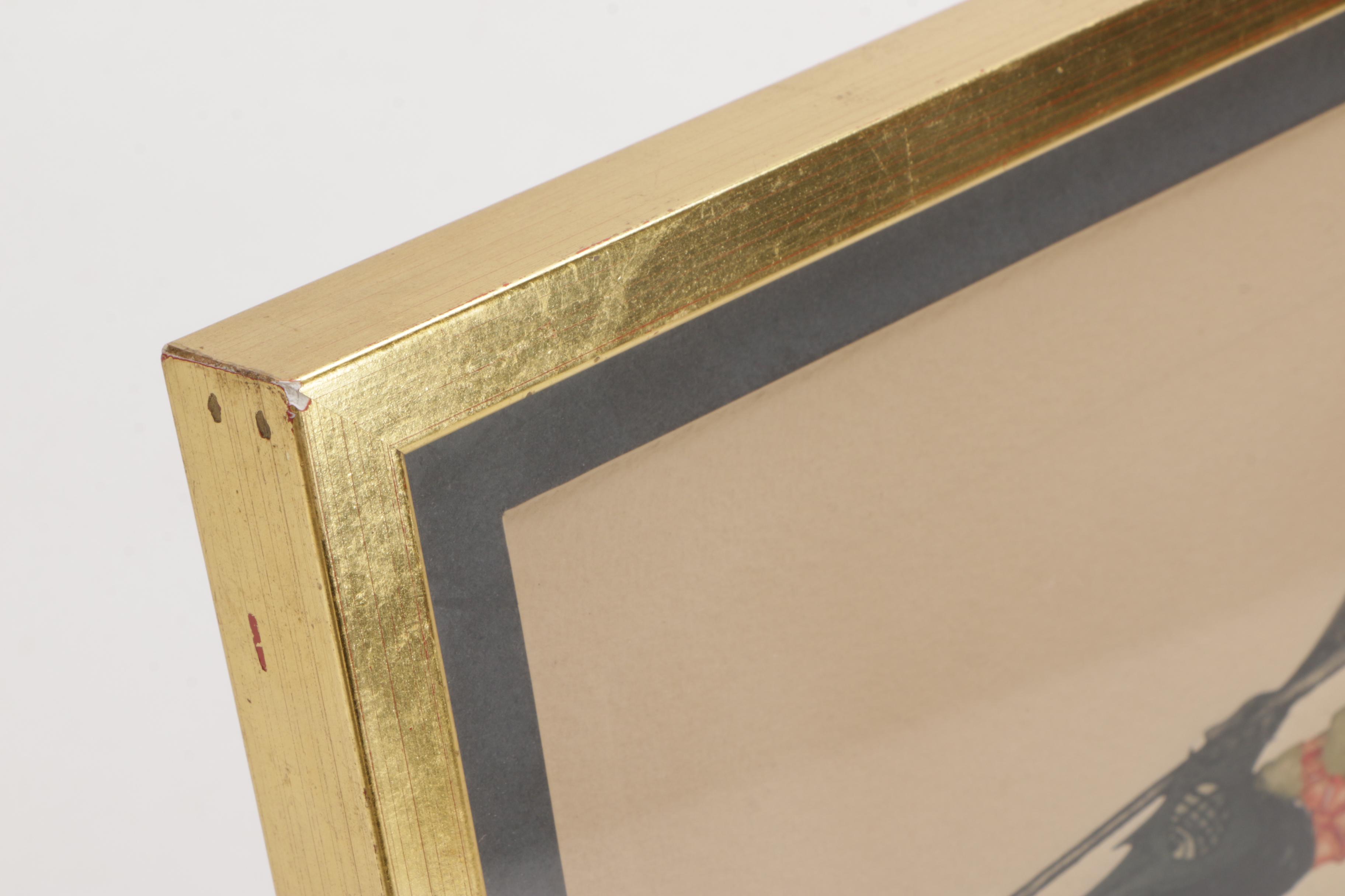 Guillermo Silva Santamaria Set of Two Intaglios on Paper of Jousters on Horseback