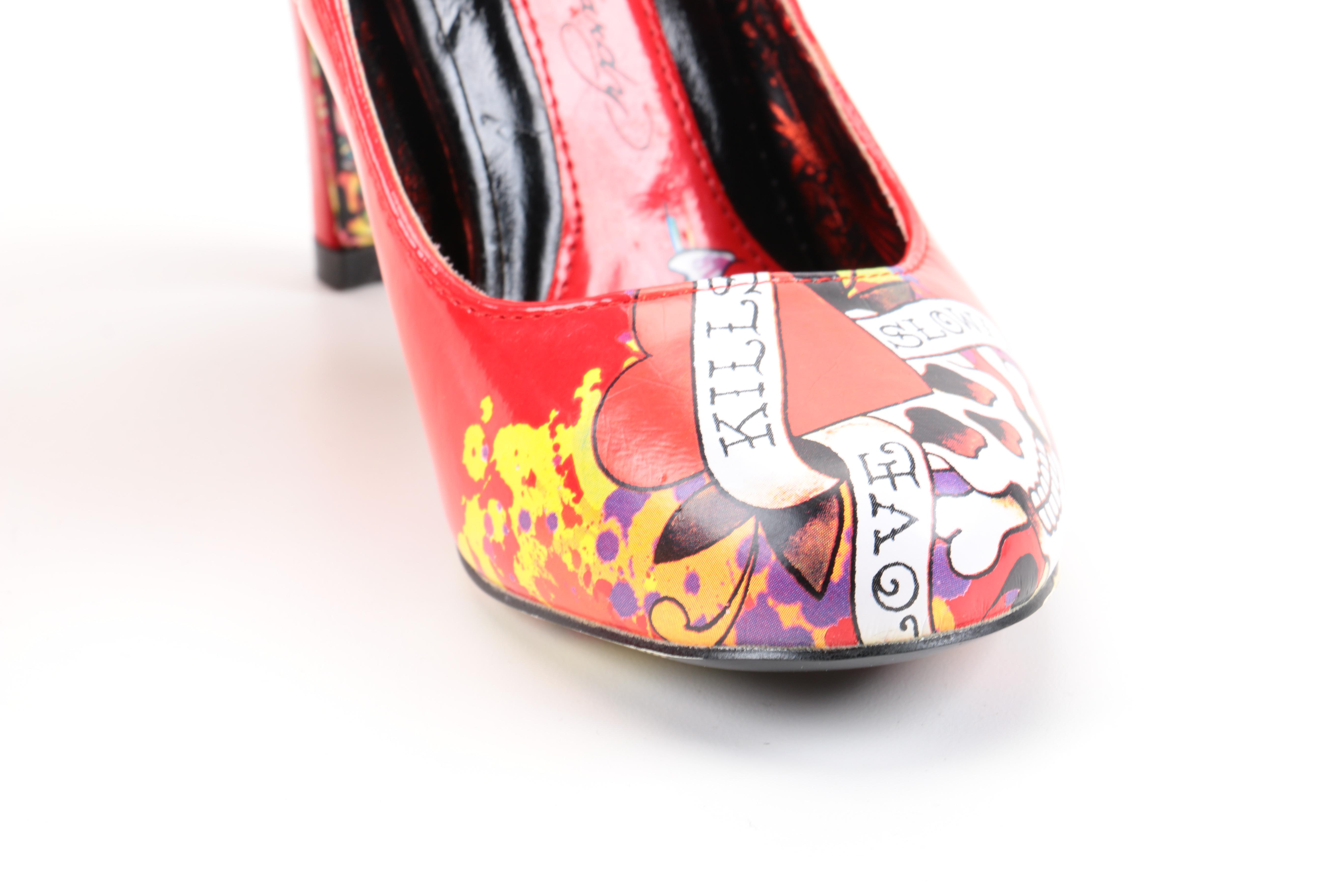 Patterned and Brocade Heels Including Ed Hardy