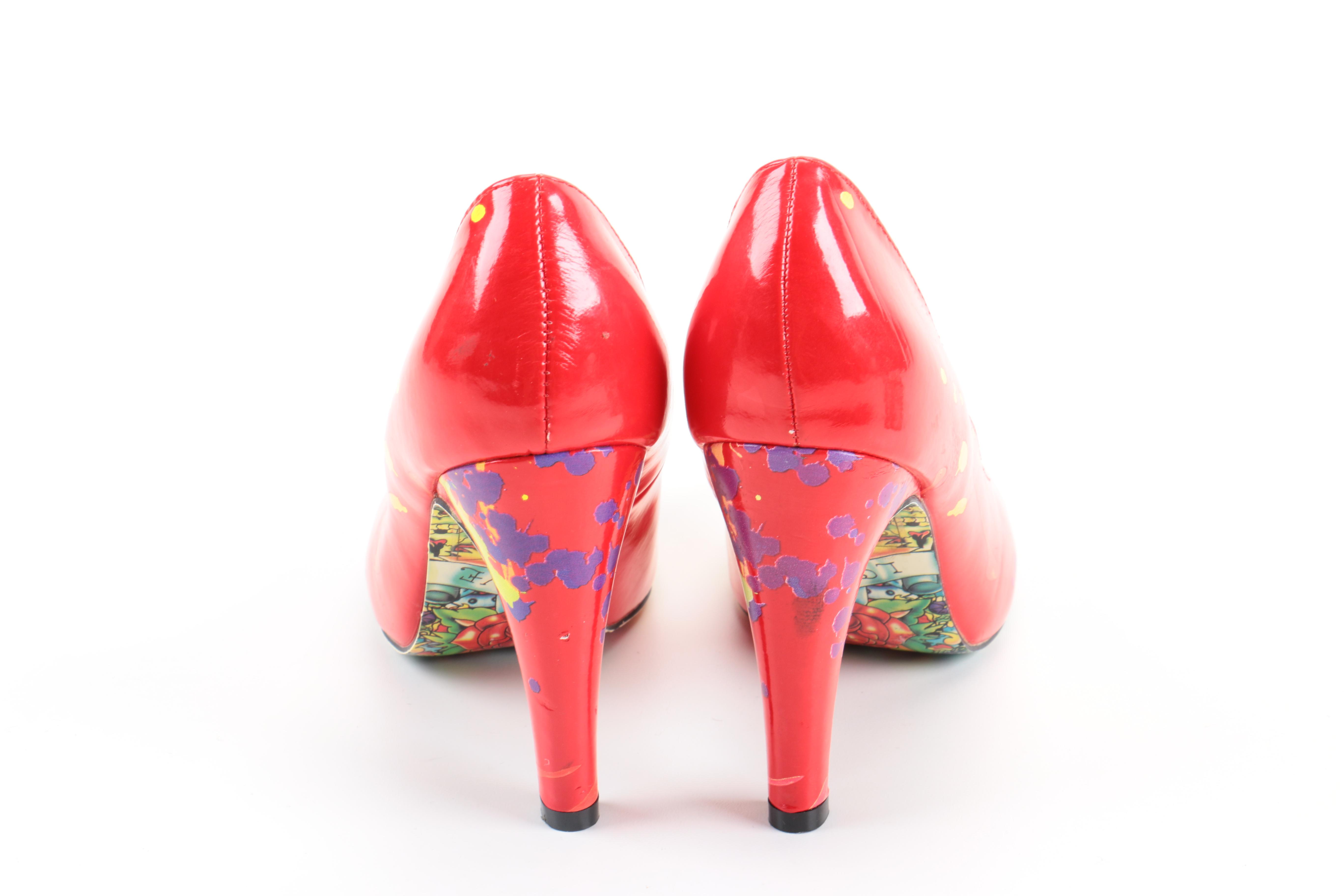 Patterned and Brocade Heels Including Ed Hardy