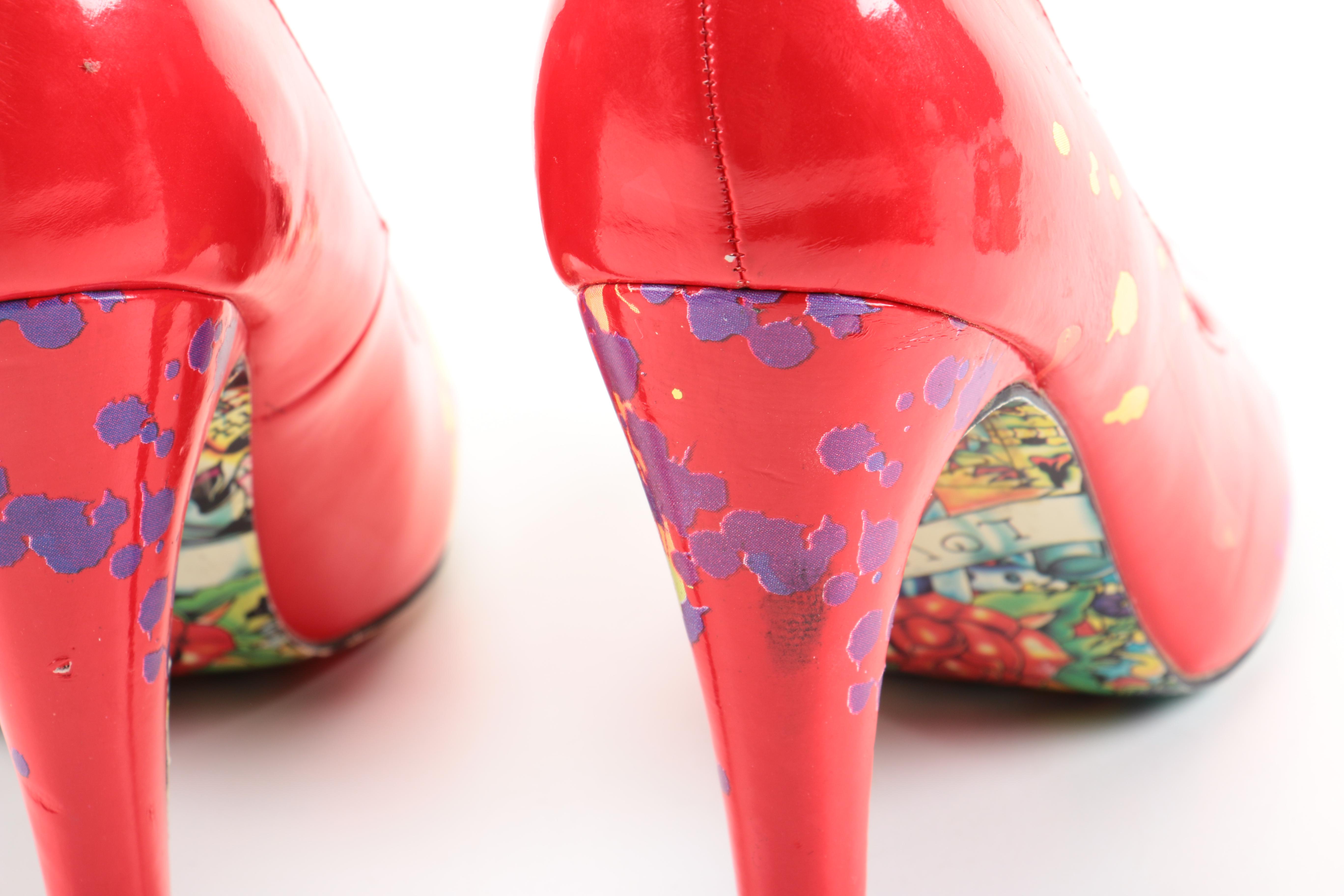 Patterned and Brocade Heels Including Ed Hardy