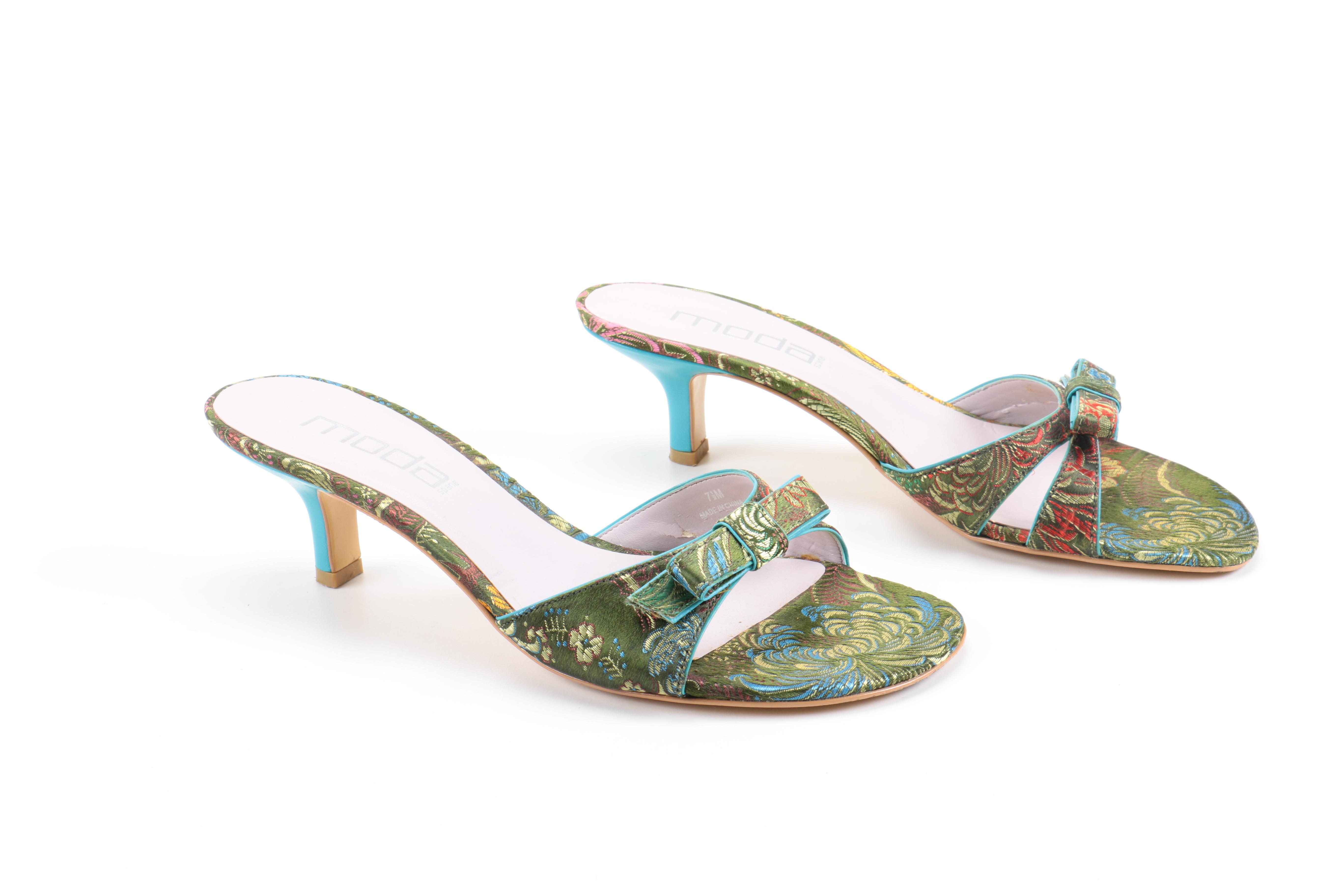 Patterned and Brocade Heels Including Ed Hardy