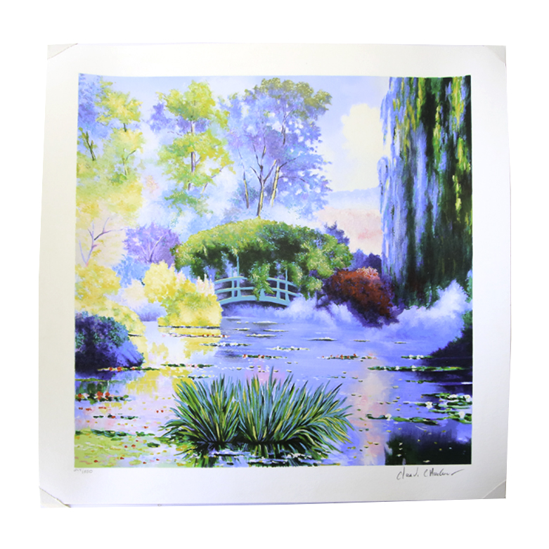 Claude Harbour Limited Edition Print "Quand Giverny se Veille"