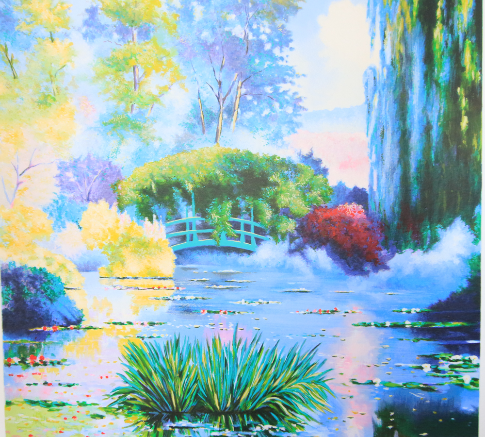 Claude Harbour Limited Edition Print "Quand Giverny se Veille"