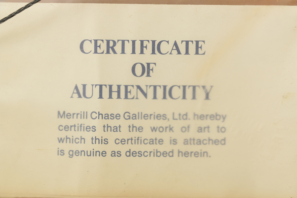 Girard Oil Painting on Canvas "Farm Scene"