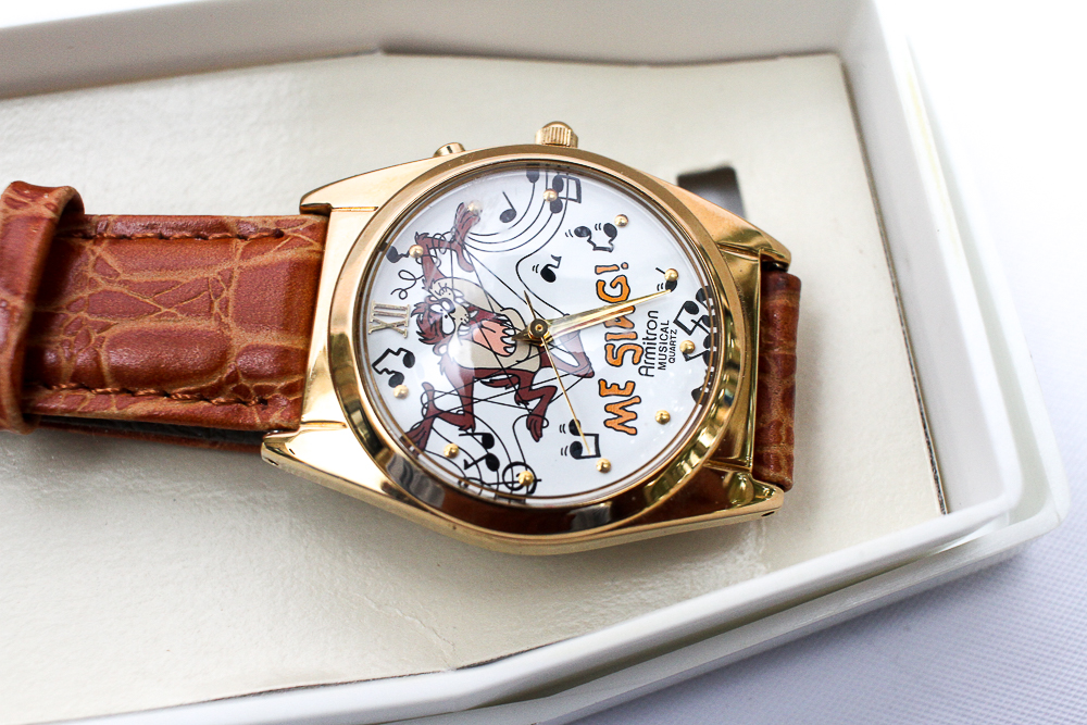 Looney Tunes Tazmanian Devil Armitron Musical Quartz Watch