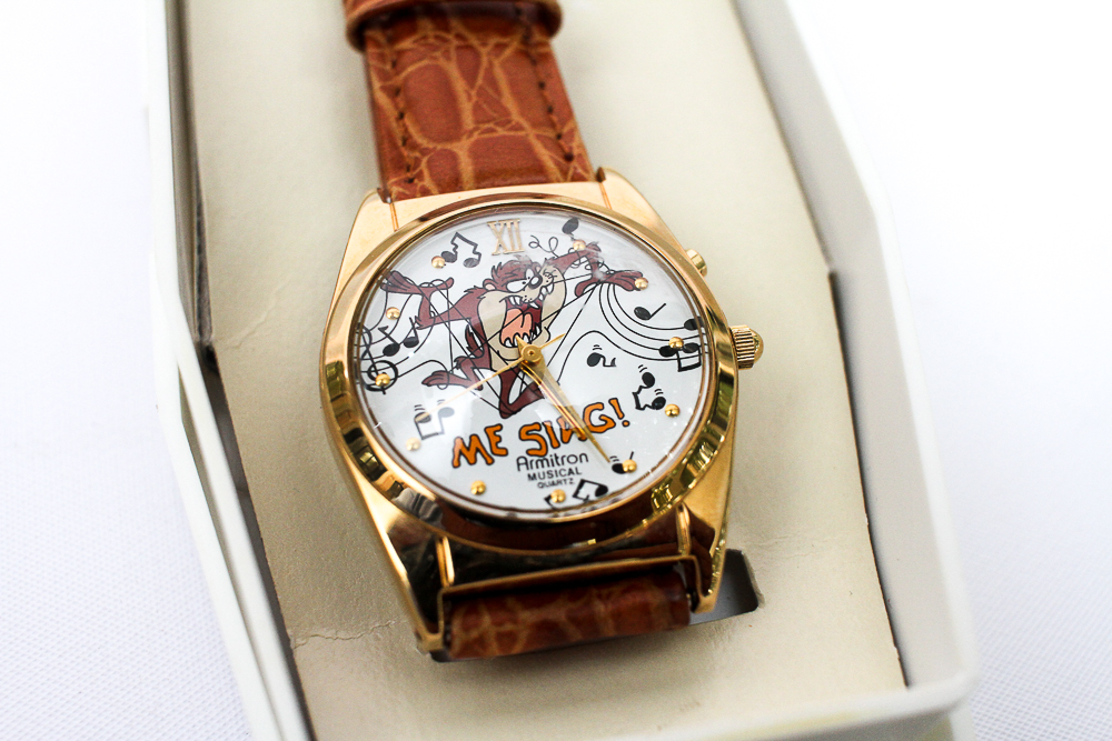 Looney Tunes Tazmanian Devil Armitron Musical Quartz Watch
