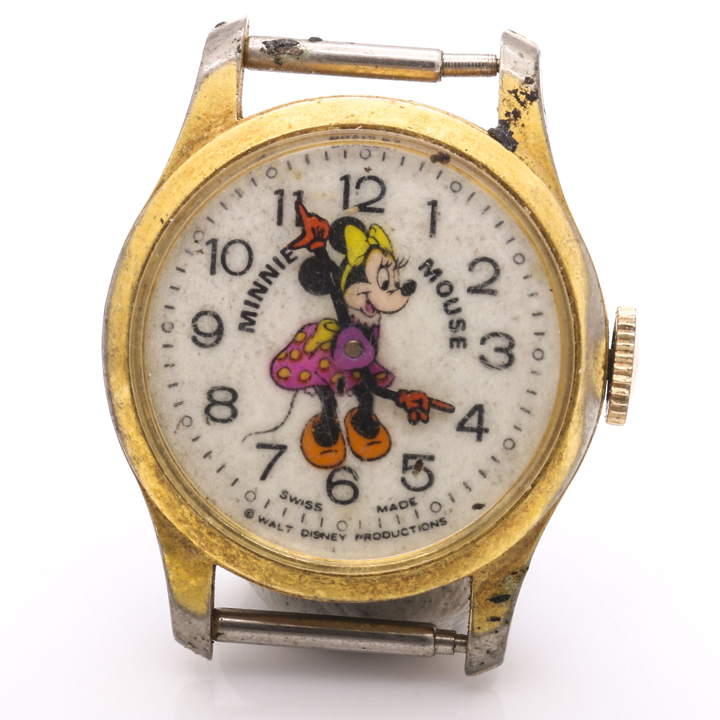 Walt Disney Minnie Mouse Gold Tone Watch