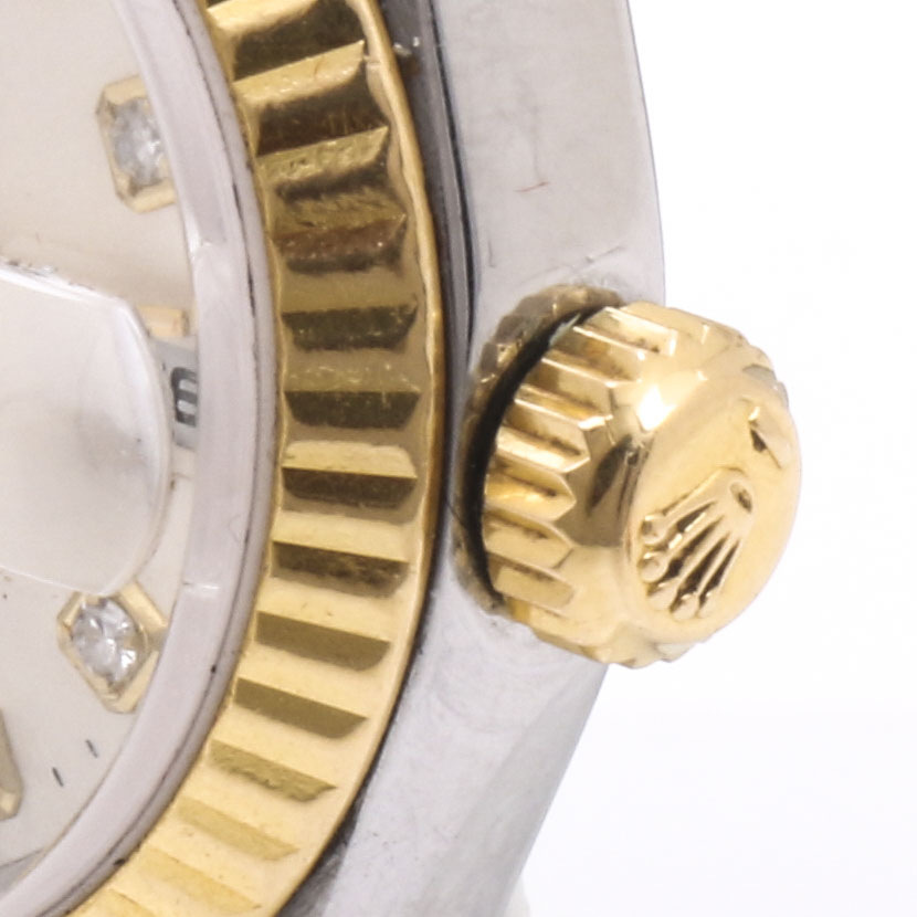 Rolex 18K Yellow Gold and Stainless Steel Perpetual Datejust Diamond Watch