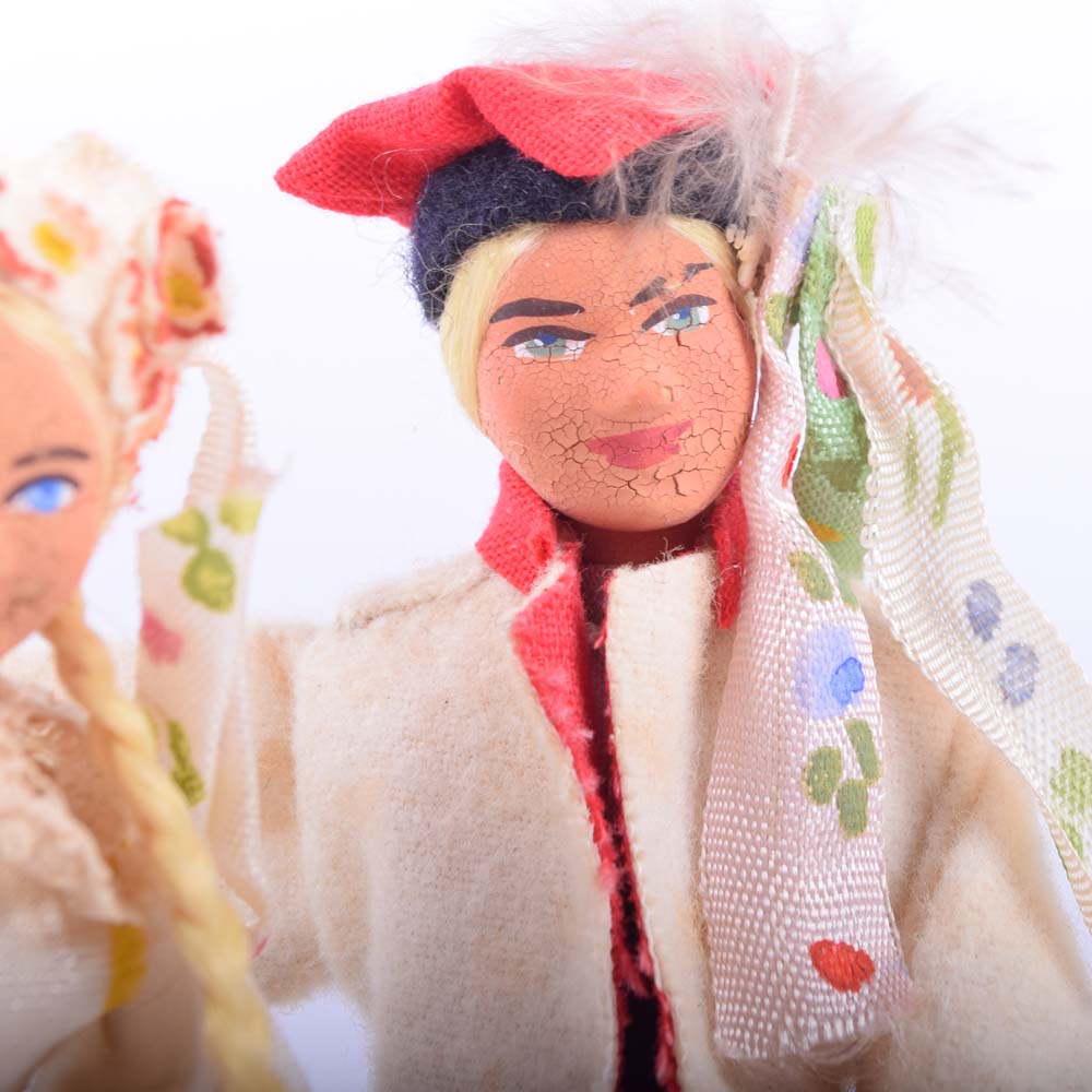 Handmade Polish Folk Art Wedding Couple