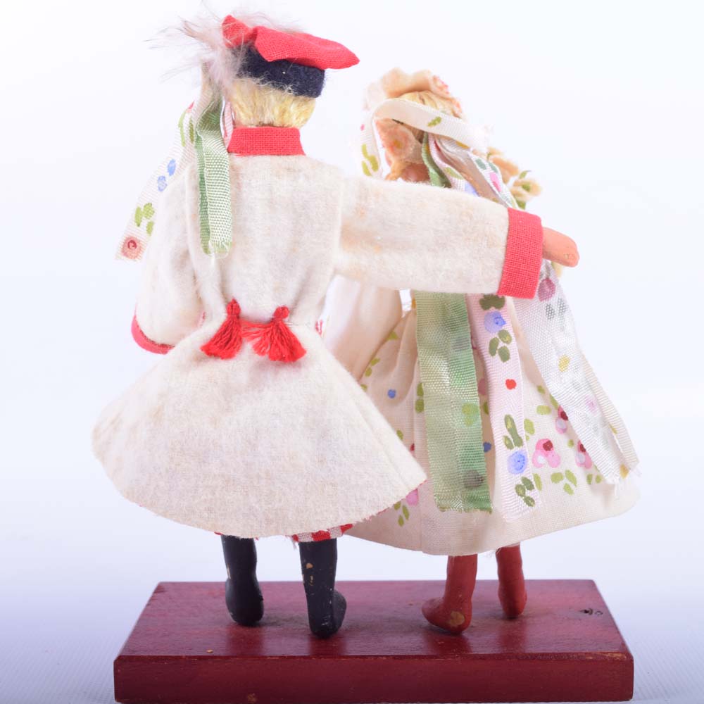 Handmade Polish Folk Art Wedding Couple