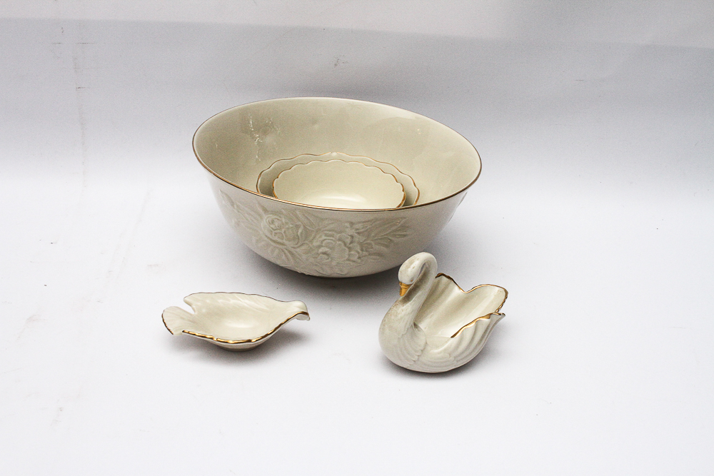 Vintage Lenox Porcelain Featuring "Rosebud"