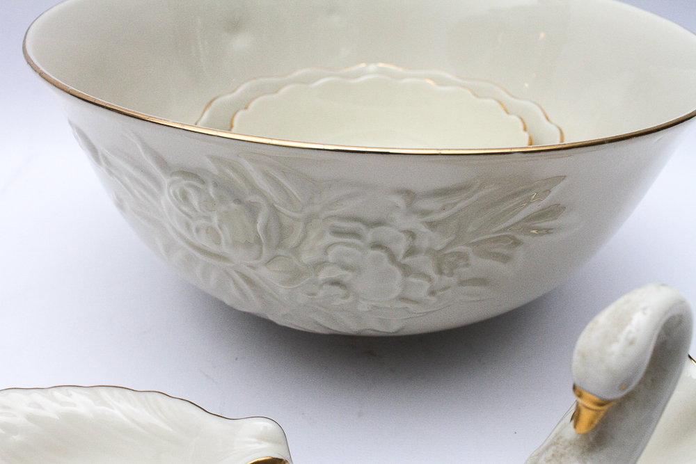 Vintage Lenox Porcelain Featuring "Rosebud"