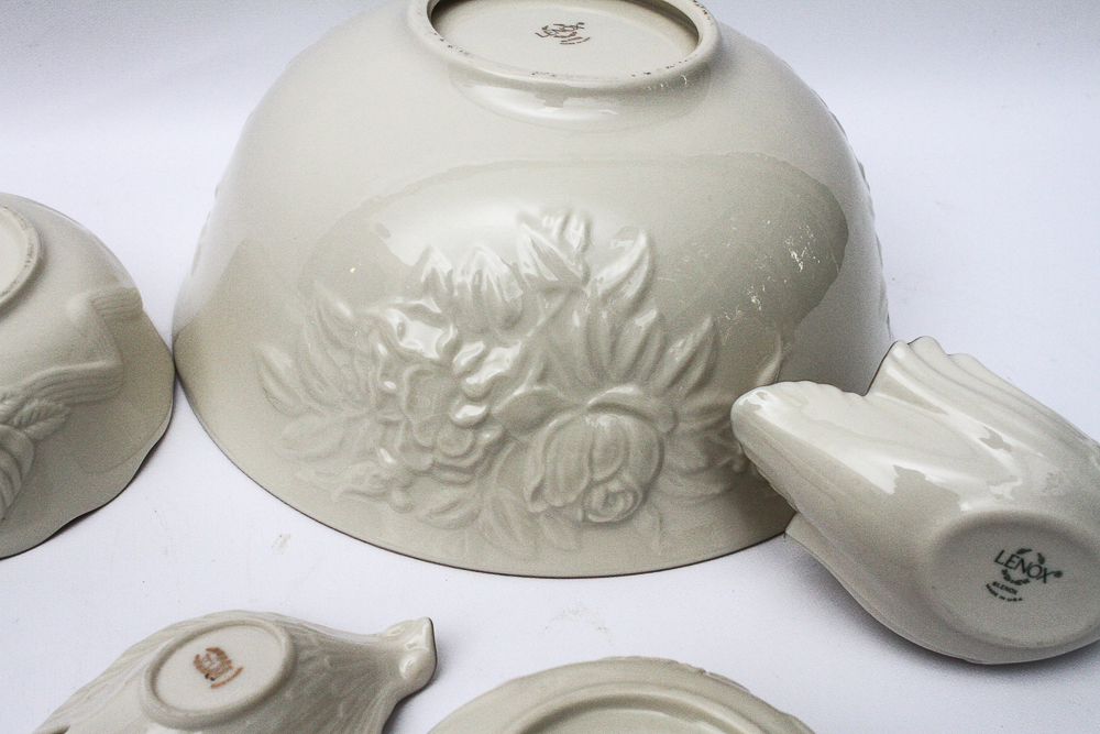 Vintage Lenox Porcelain Featuring "Rosebud"