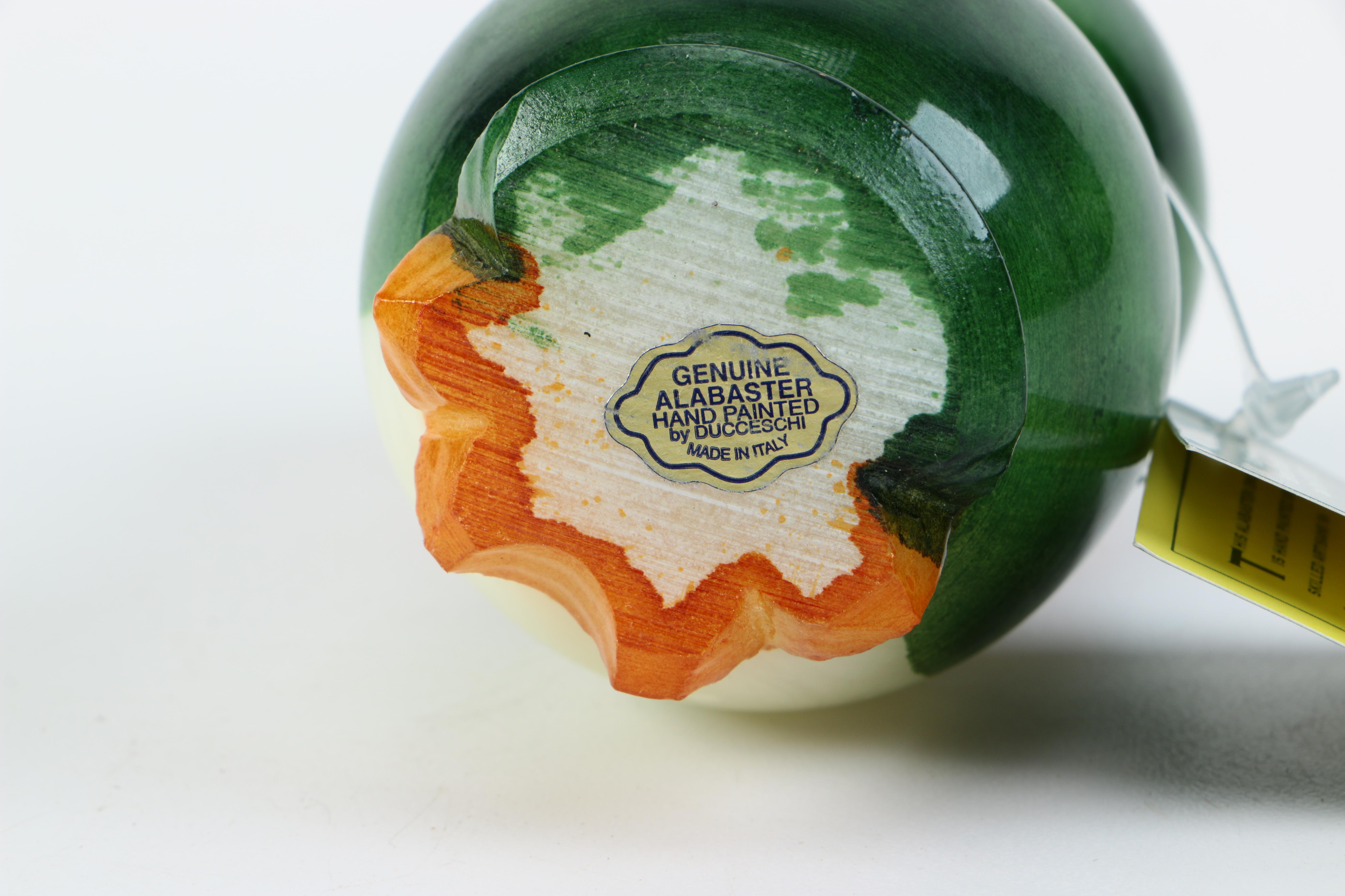 Hand-Painted Alabaster and Clay Figurines of Animals