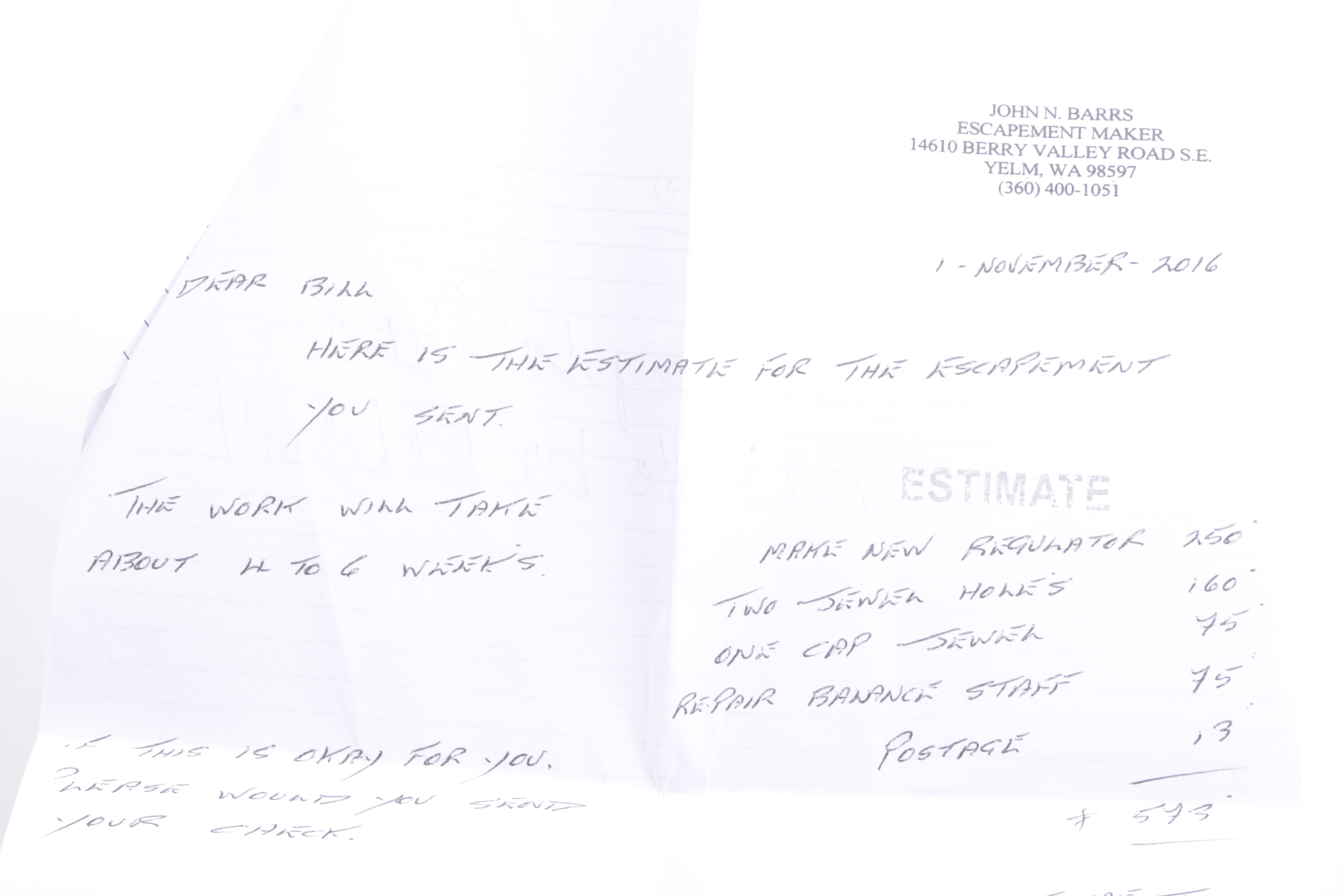 Japanese Vintage Naval Ship's Clock