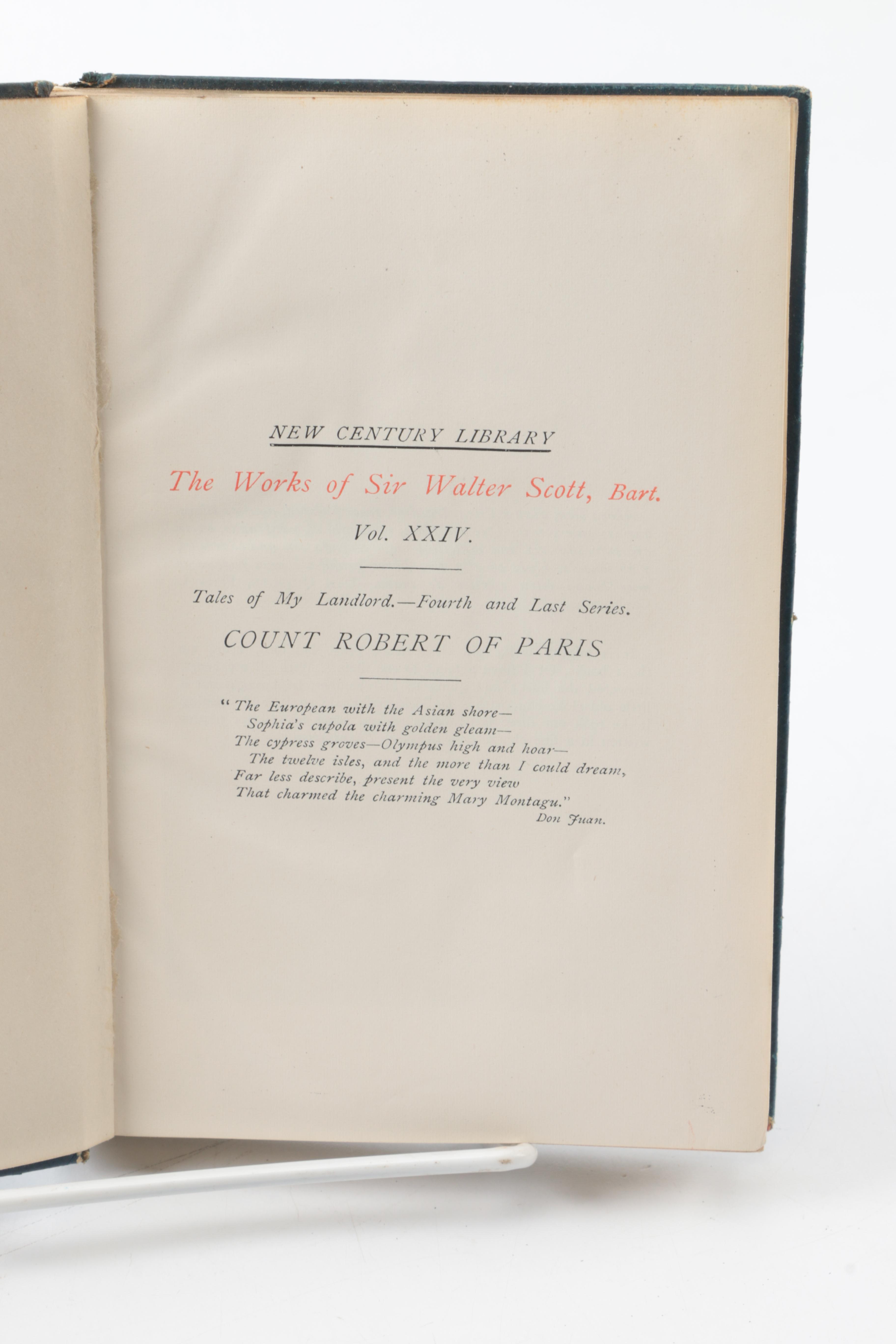 New Century Library Reprinted Editions of Works by Sir Walter Scott