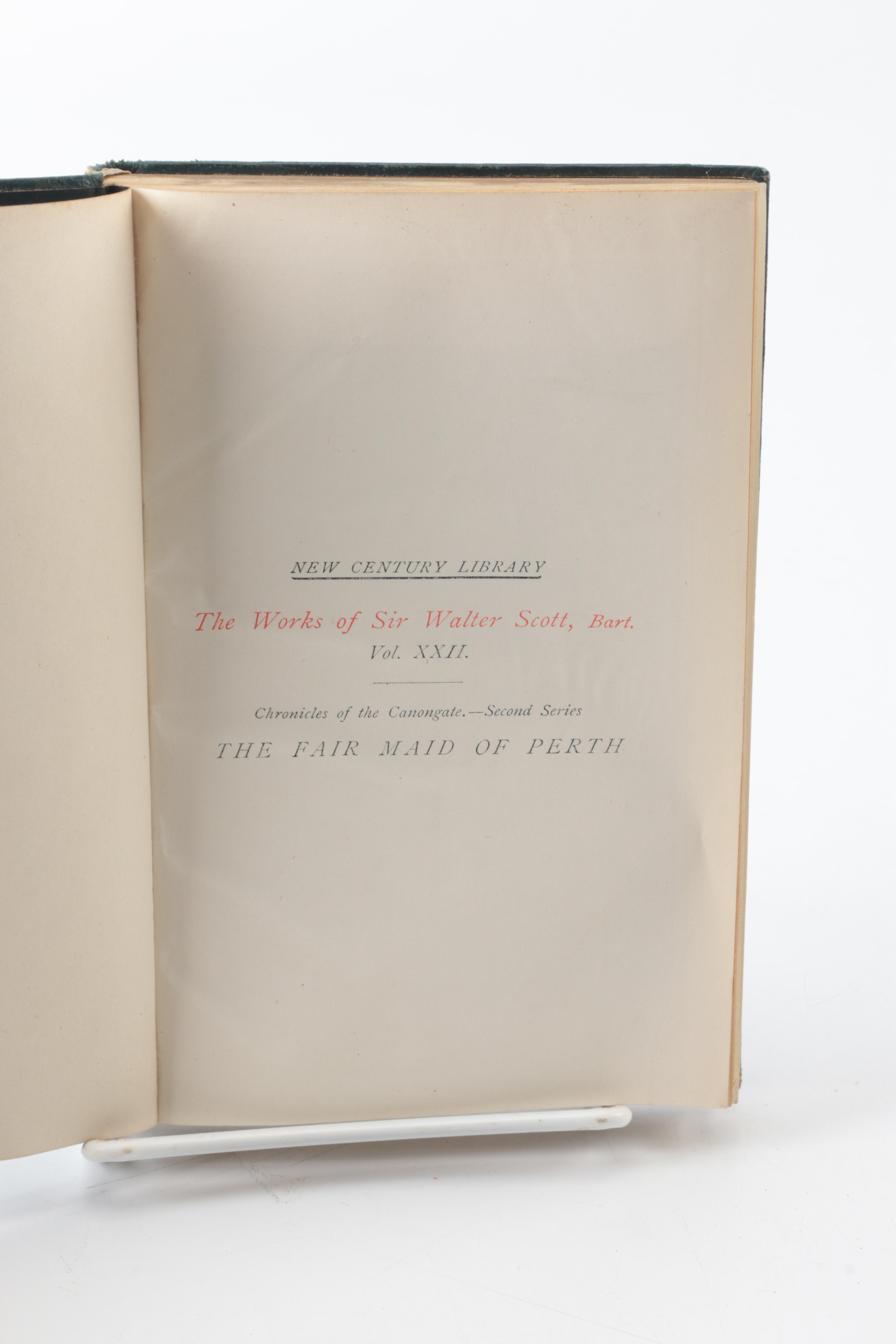 New Century Library Reprinted Editions of Works by Sir Walter Scott