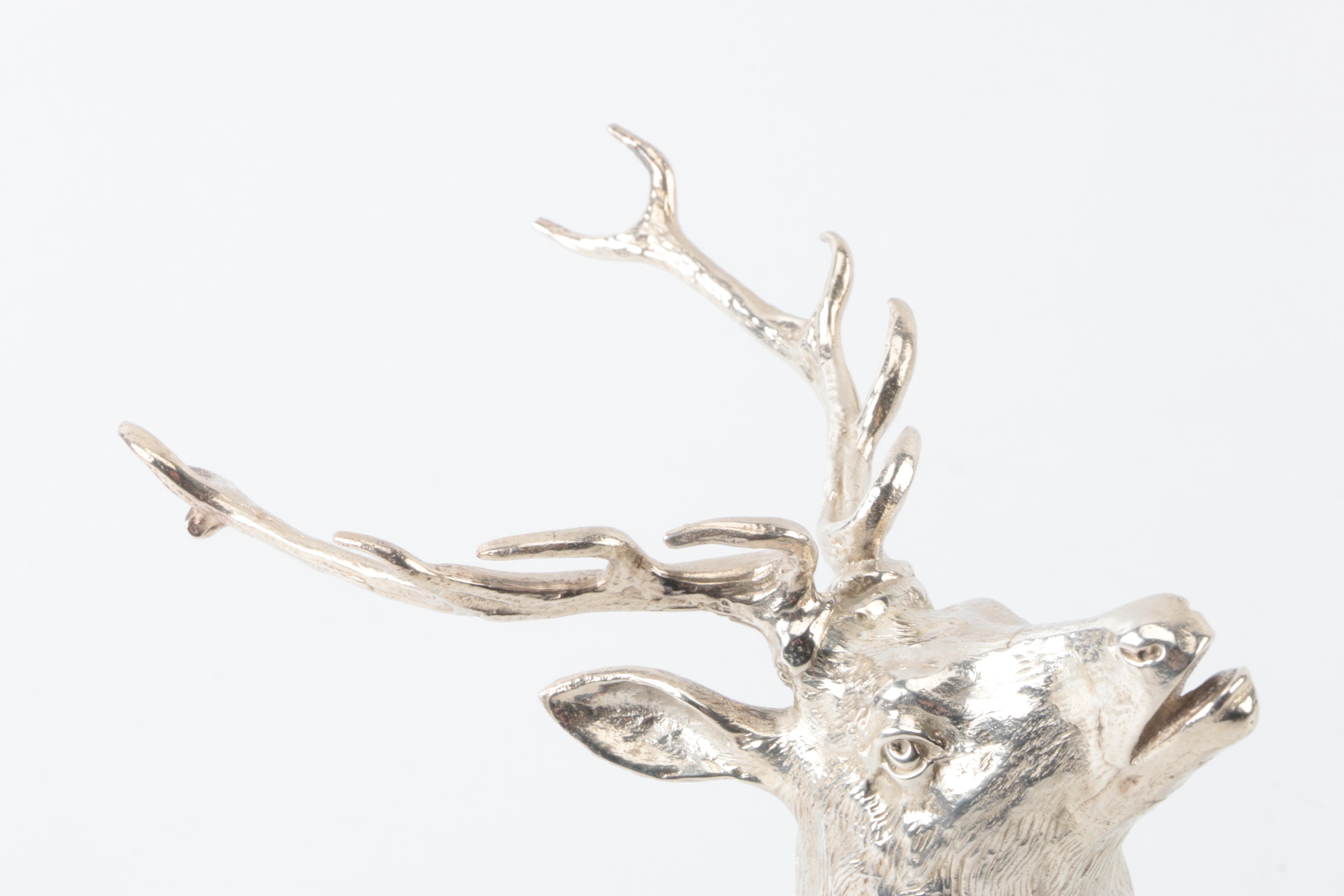 Tiffany & Co. Sterling Silver Stag Head Stirrup Cup
