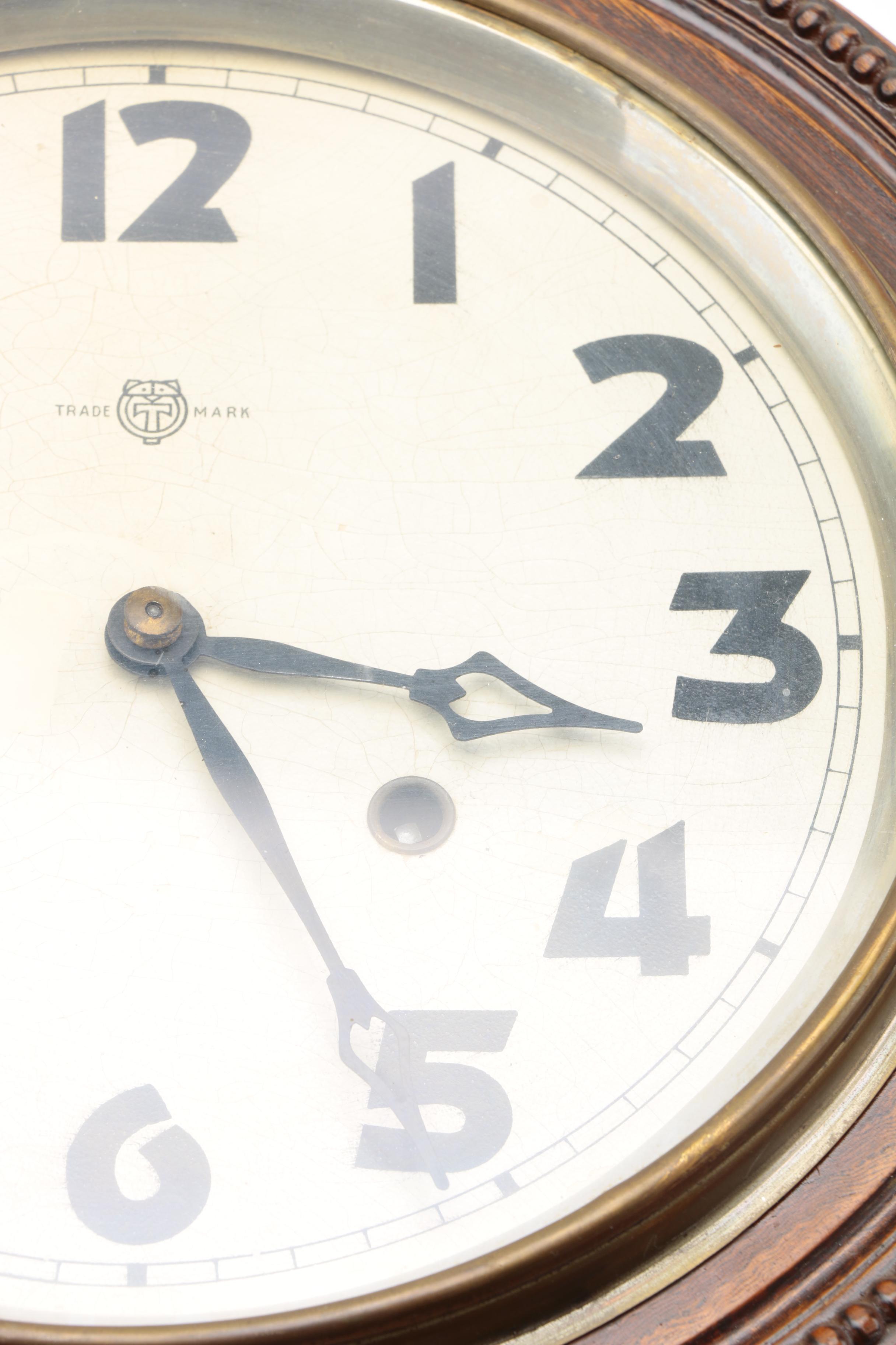 Antique Japanese Regulator Style Clock