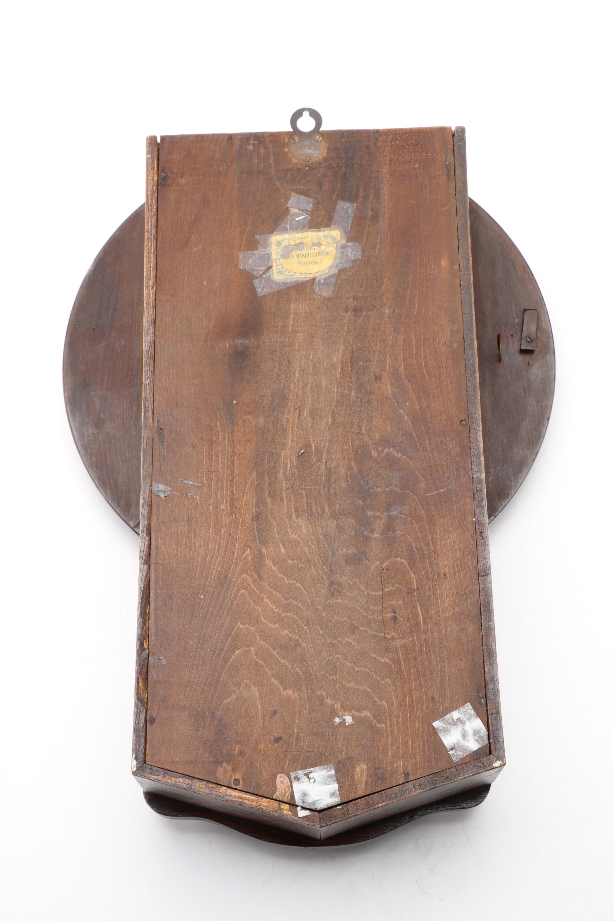 Antique Japanese Regulator Style Clock