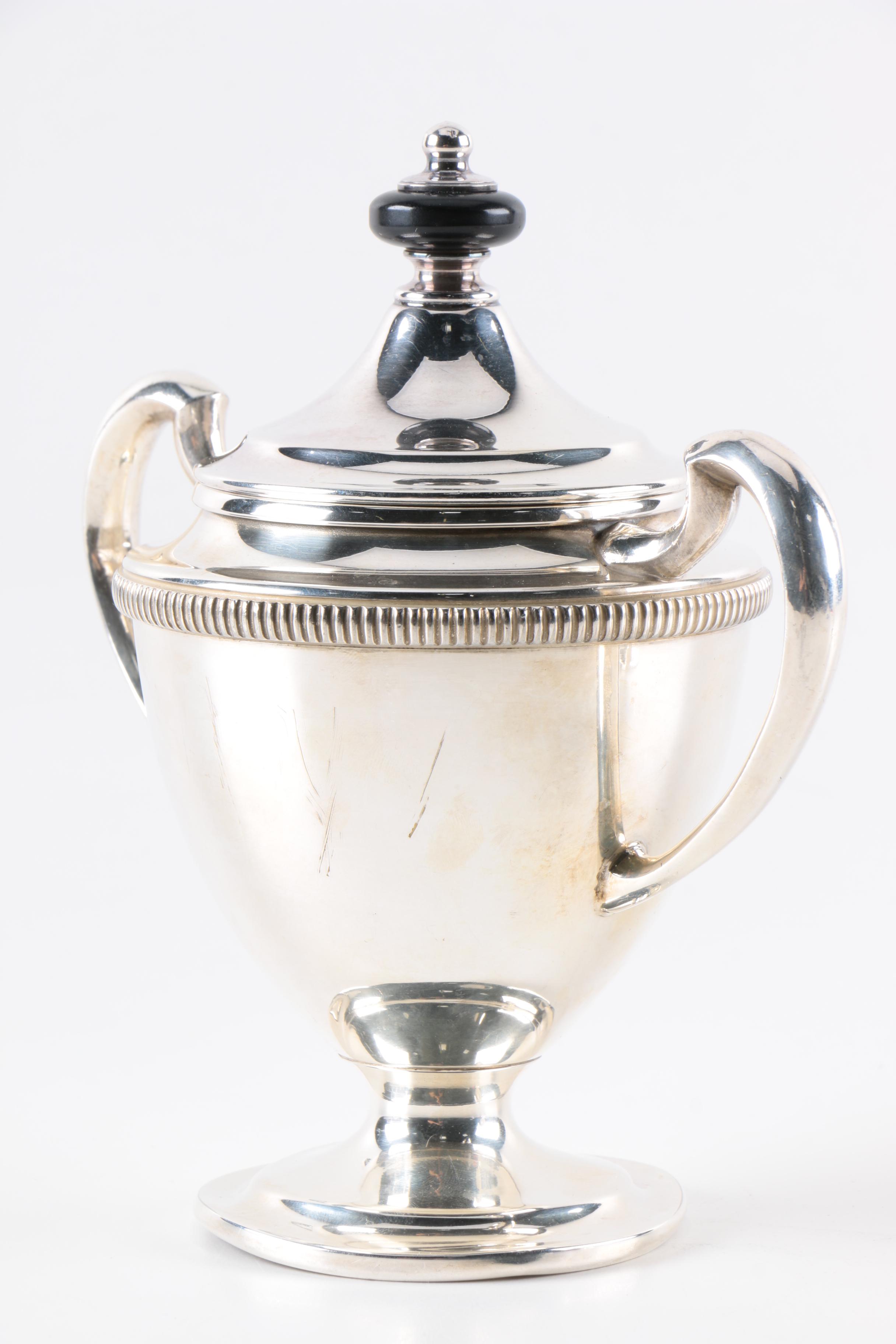 World War II Era Friedman Silver Co. Silver Plated Serving Pieces