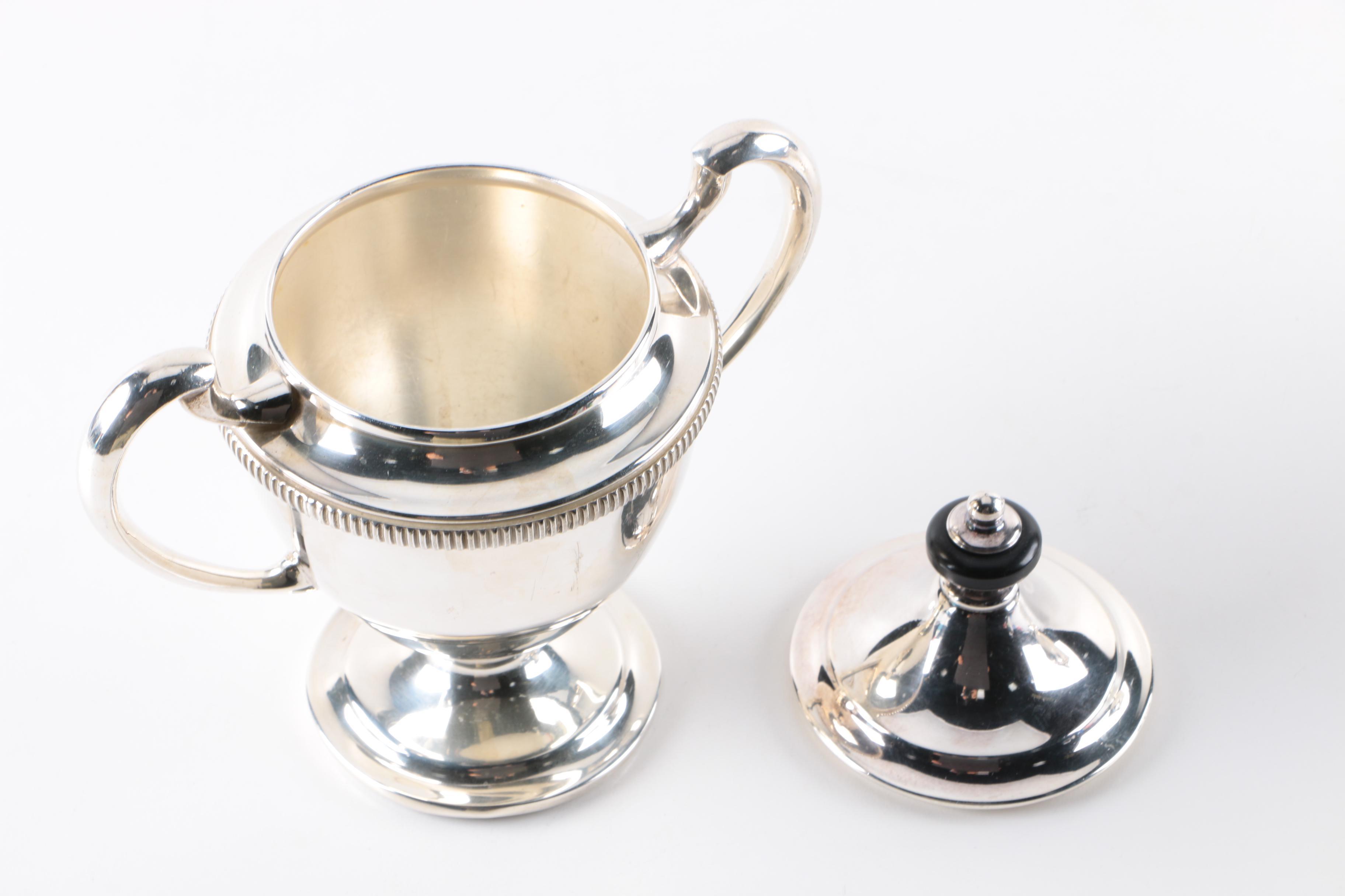 World War II Era Friedman Silver Co. Silver Plated Serving Pieces