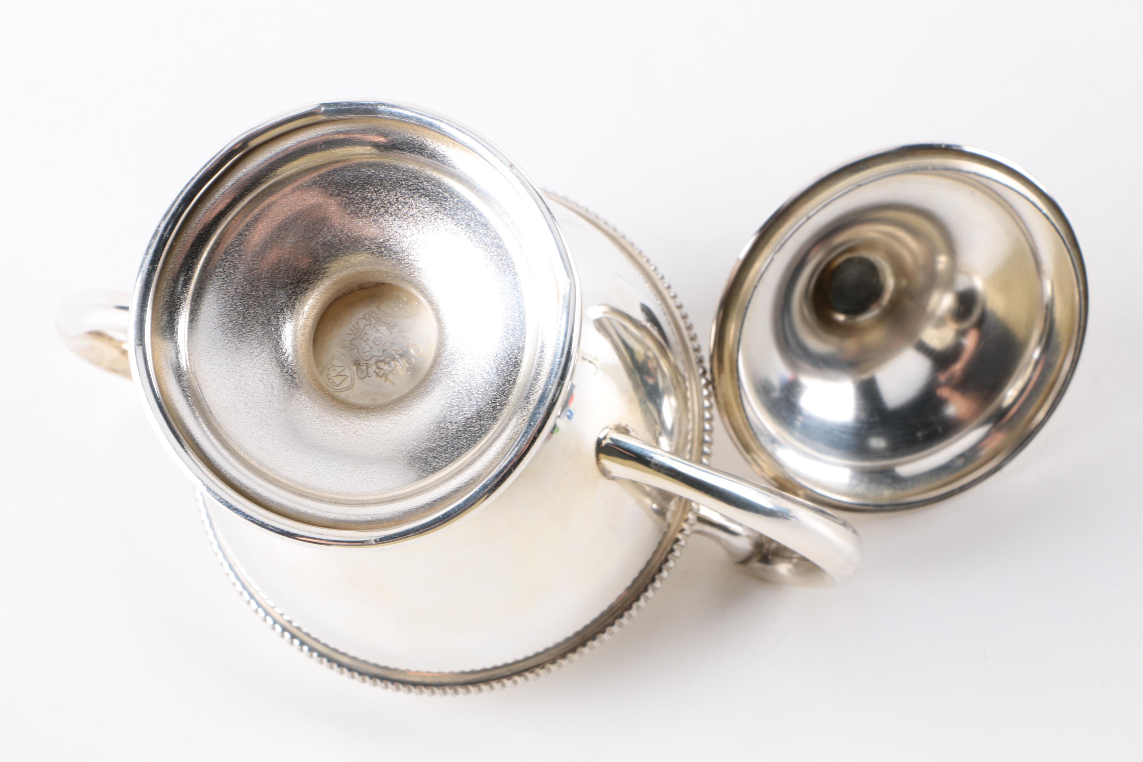 World War II Era Friedman Silver Co. Silver Plated Serving Pieces