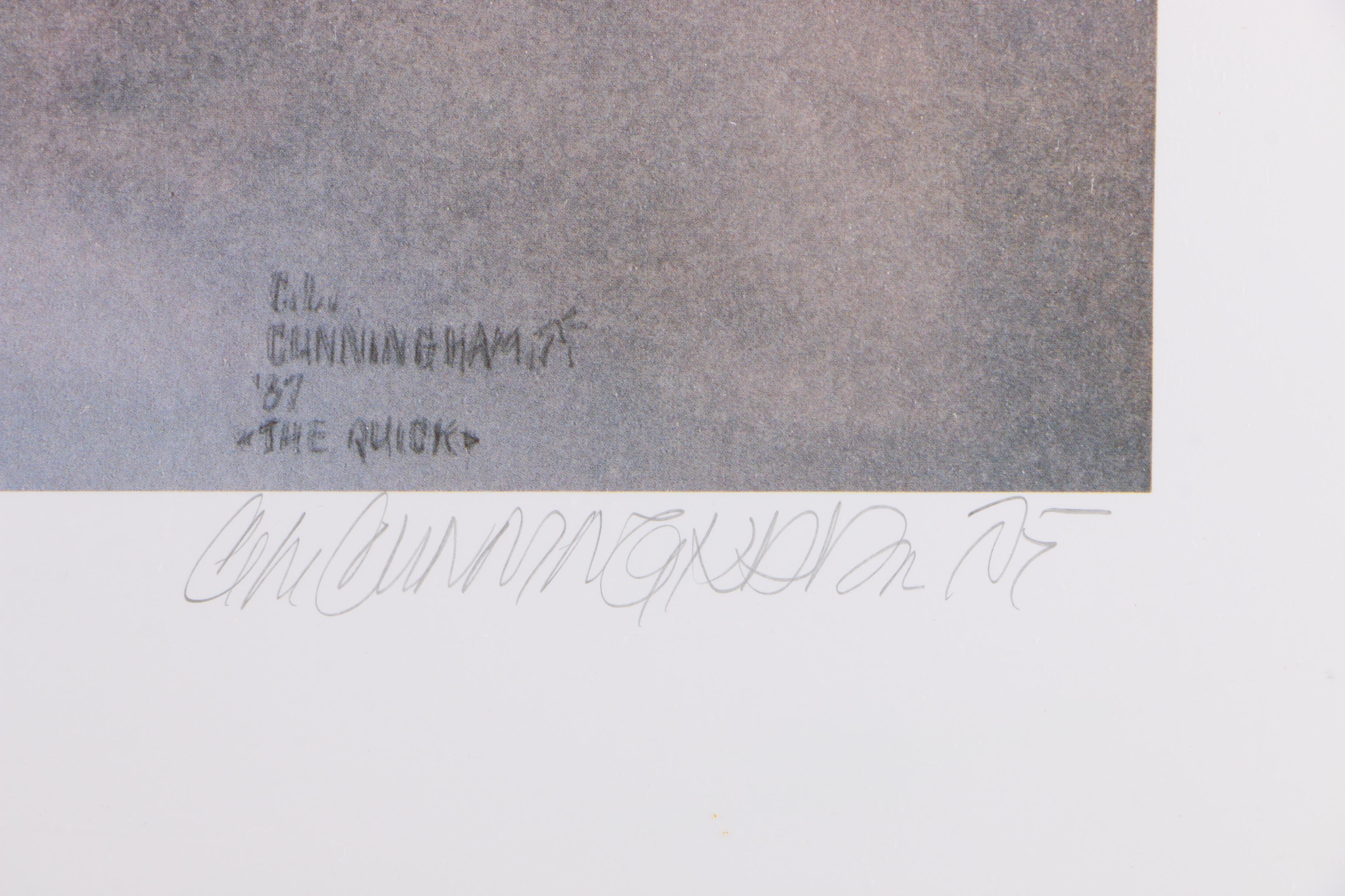C.L. Cunningham Limited Edition Offset Lithograph "The Quick"