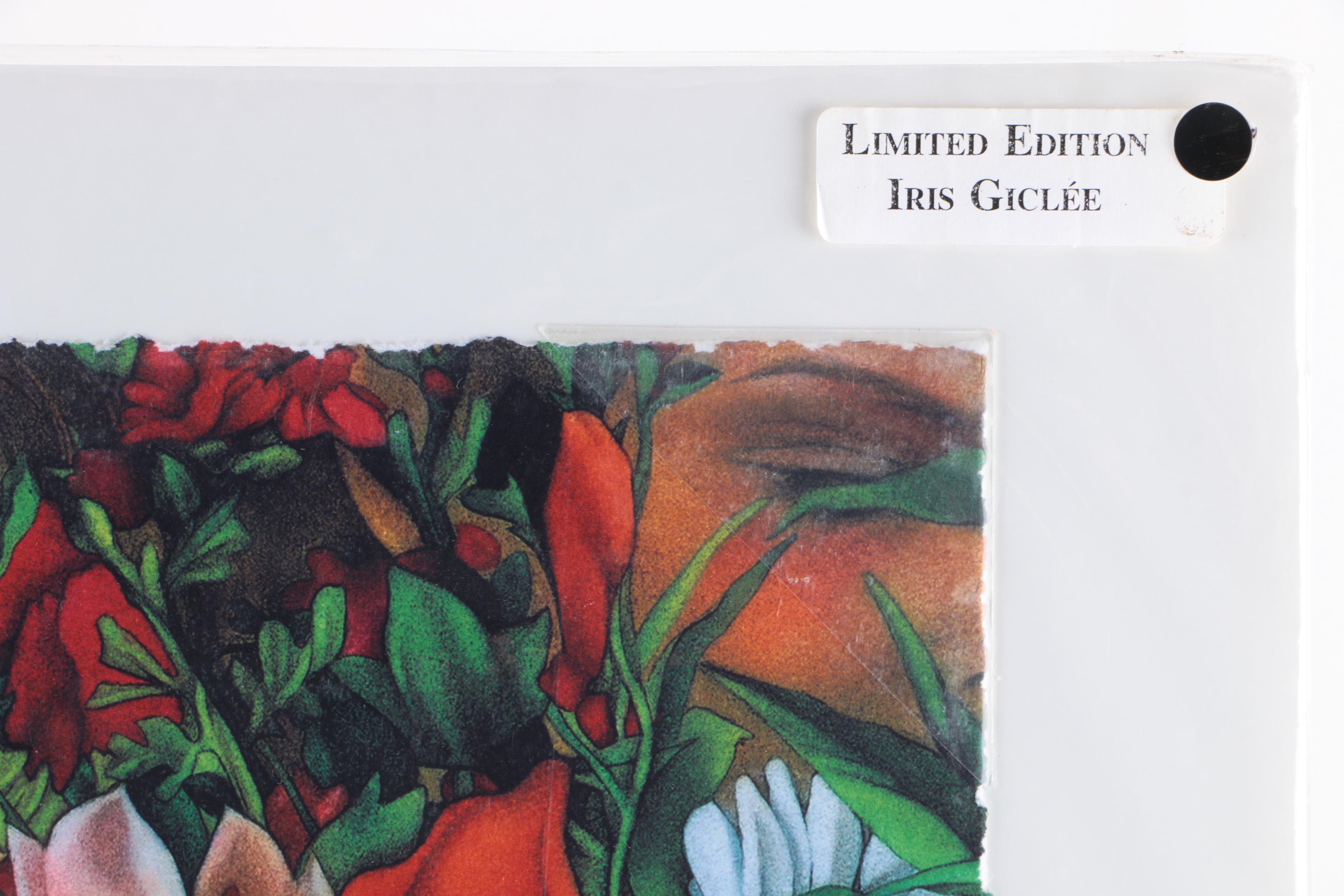 C.L. Cunningham Signed Limited Edition Giclee on Somerset "First Violets"