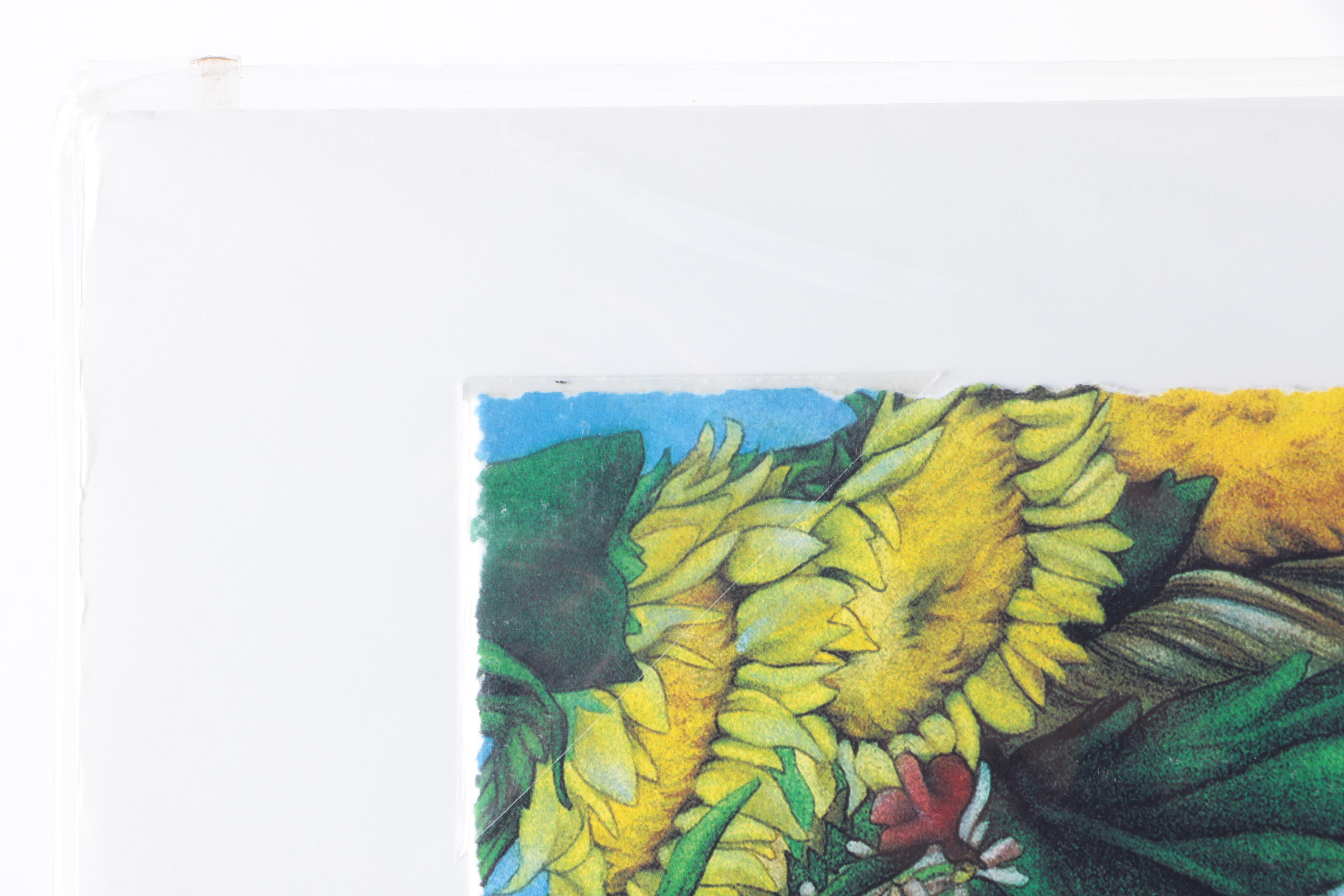 C.L. Cunningham Signed Limited Edition Giclee on Somerset "First Violets"