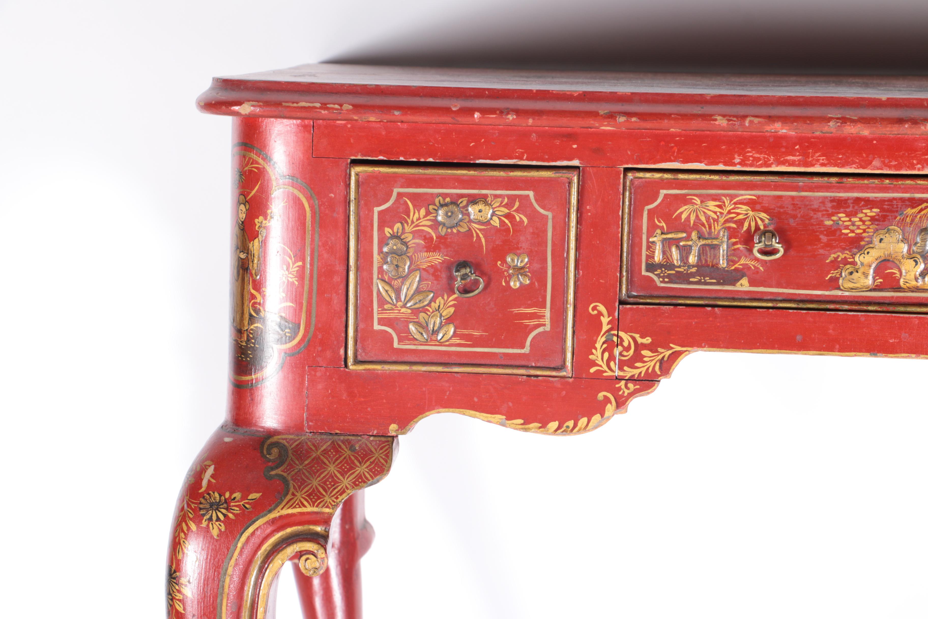 Vintage Chinoiserie Writing Desk